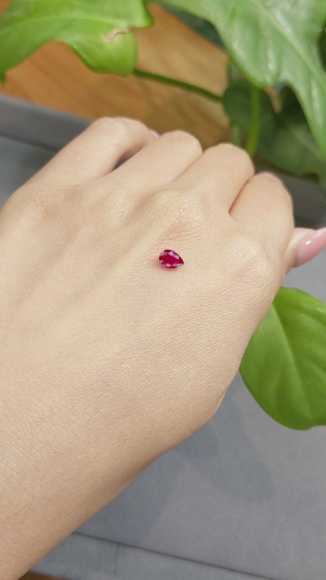 0.63 Ct. Ruby from Burma (Myanmar) Size Video