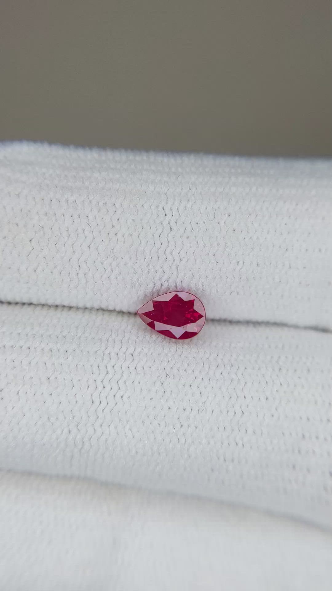 0.63 Ct. Ruby from Burma (Myanmar) Size Video