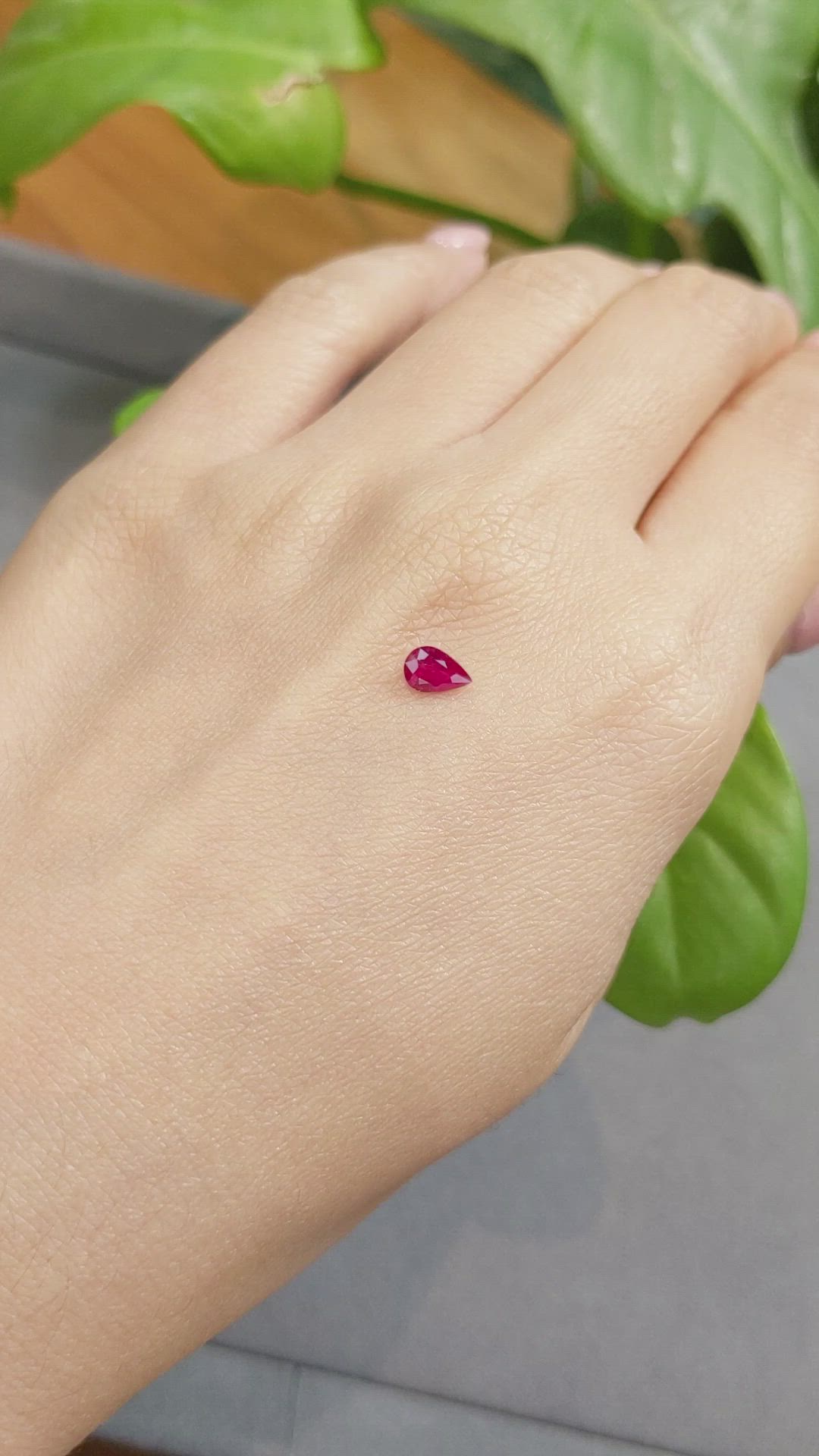 0.42 Ct. Ruby from Burma (Myanmar) Size Video
