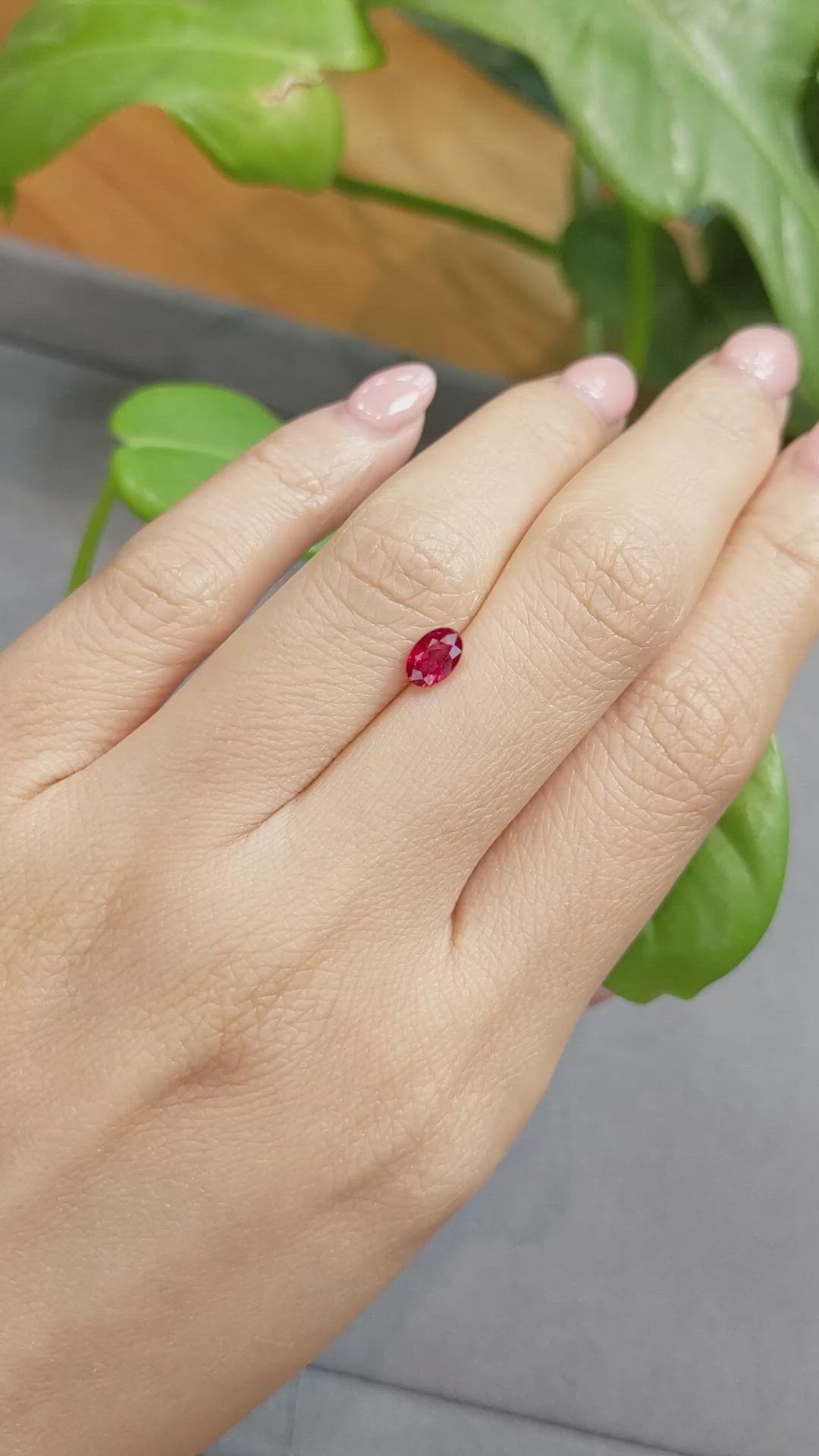 0.67 Ct. Ruby from Burma (Myanmar) Size Video