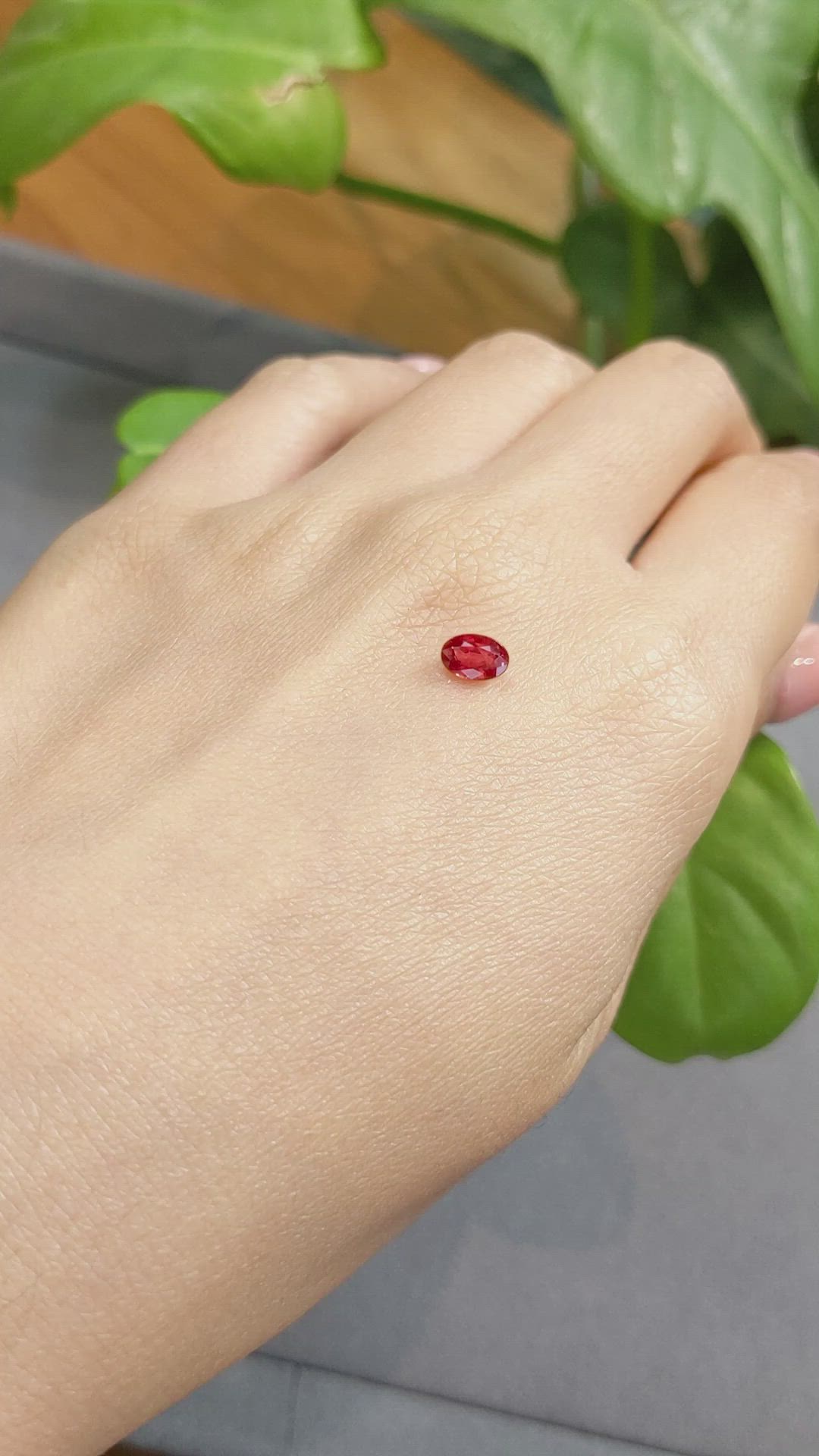 0.67 Ct. Ruby from Burma (Myanmar) Size Video