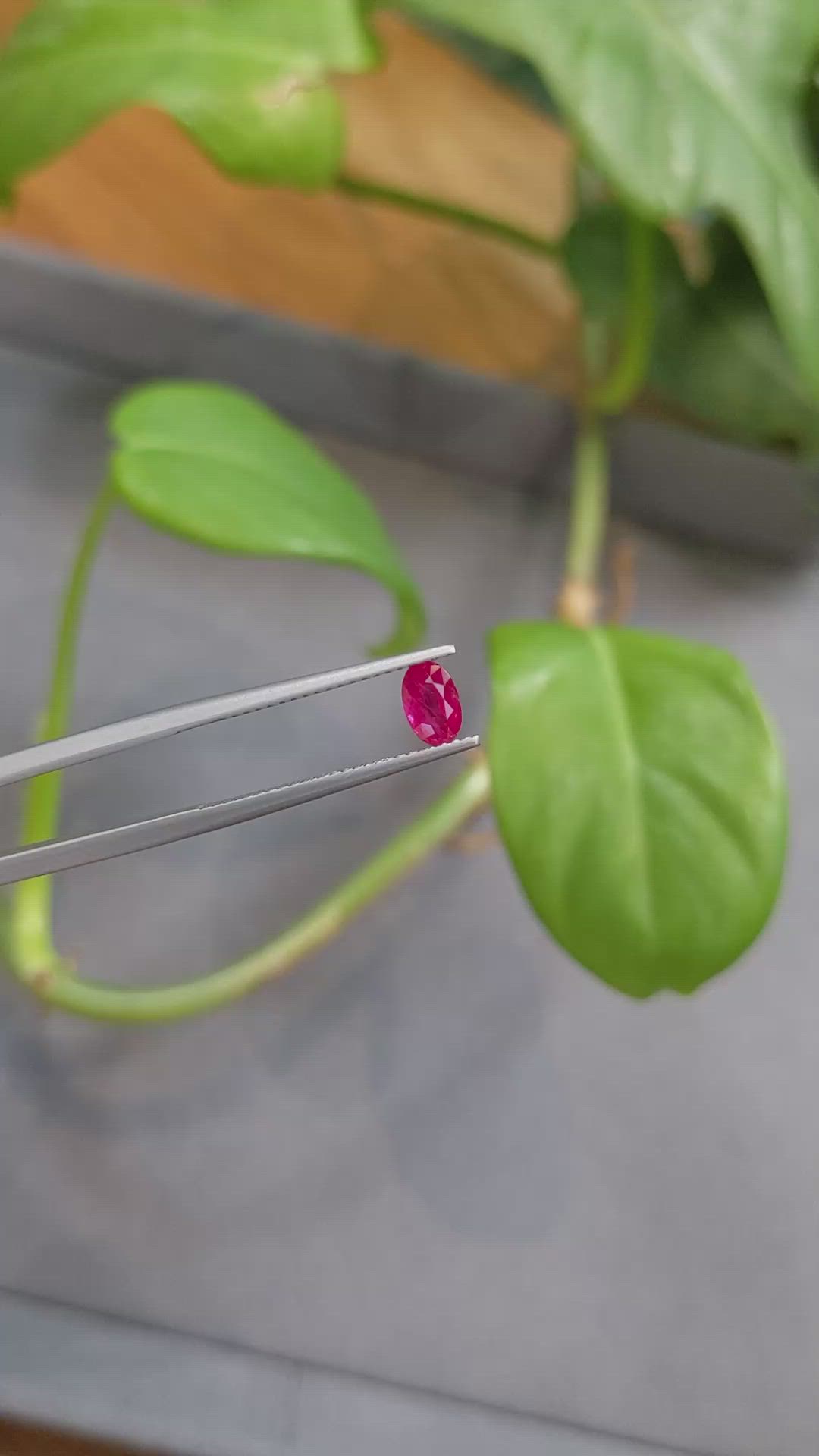 0.60 Ct. Ruby from Burma (Myanmar) Size Video