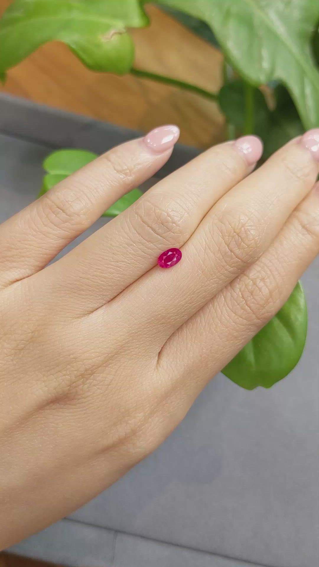 0.60 Ct. Ruby from Burma (Myanmar) Size Video