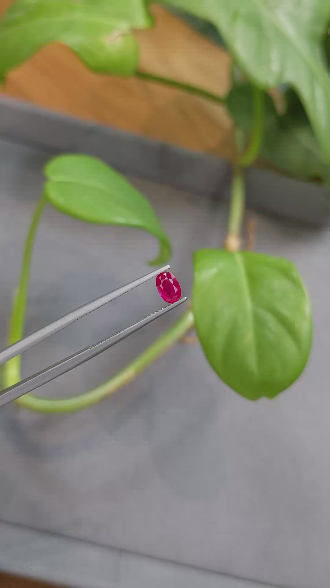0.67 Ct. Ruby from Burma (Myanmar) Size Video