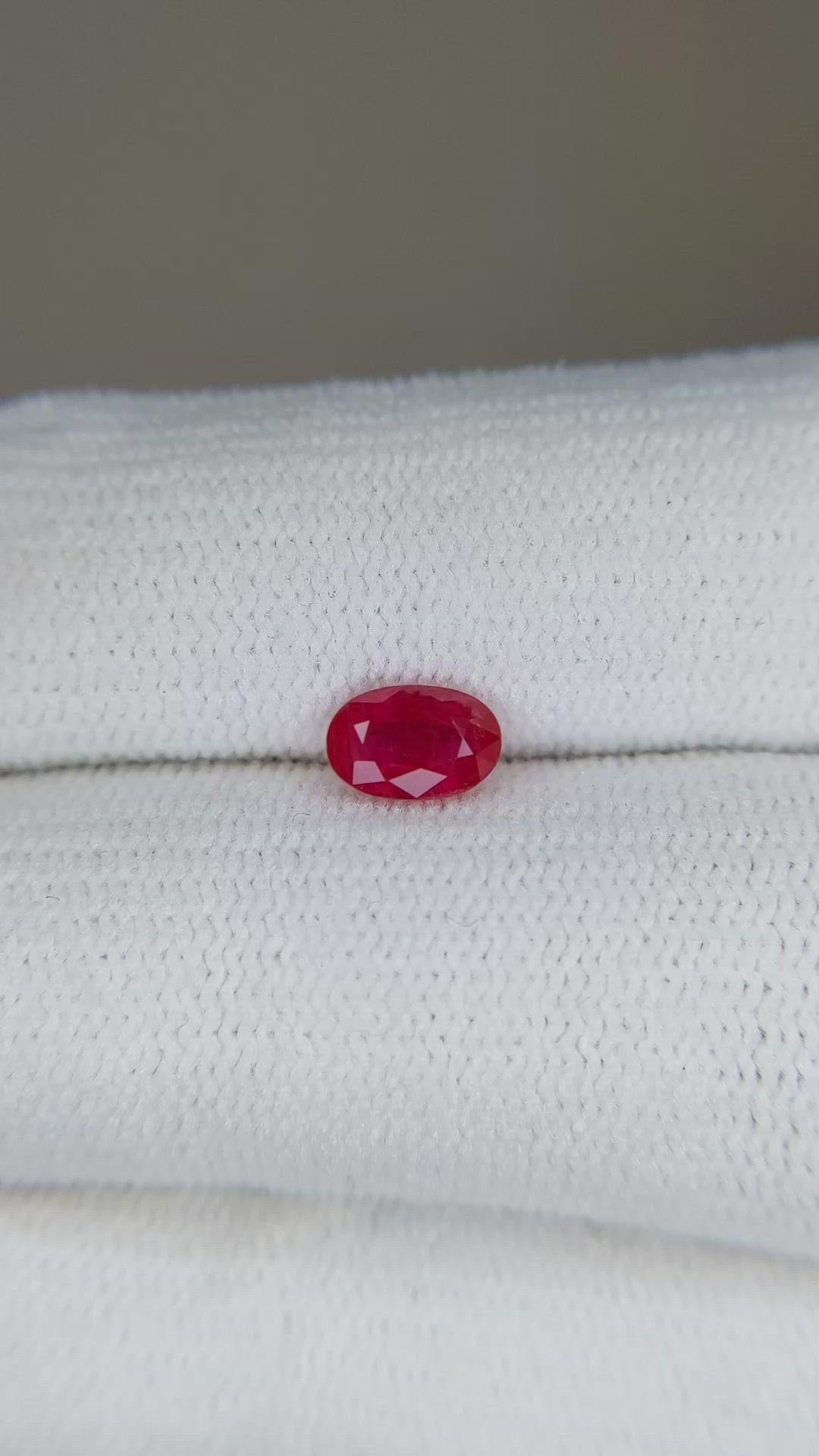 0.67 Ct. Ruby from Burma (Myanmar) Size Video