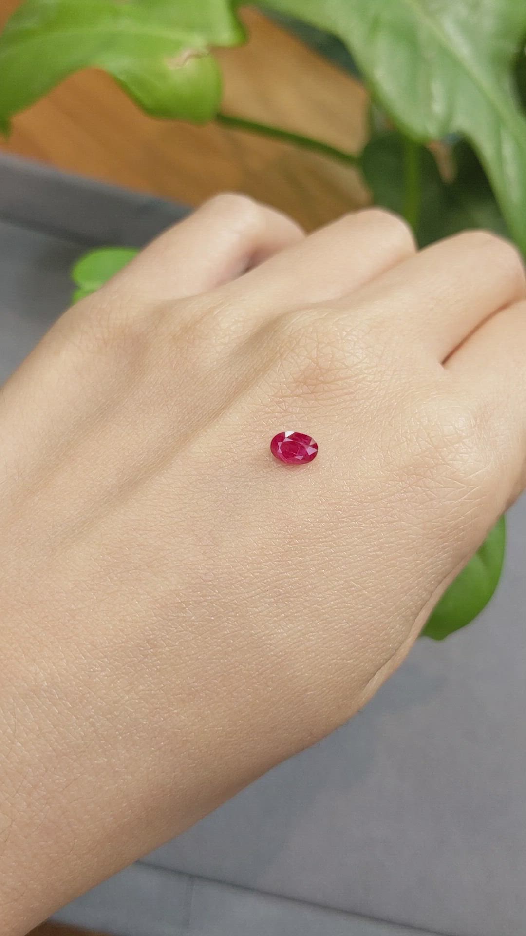 0.67 Ct. Ruby from Burma (Myanmar) Size Video