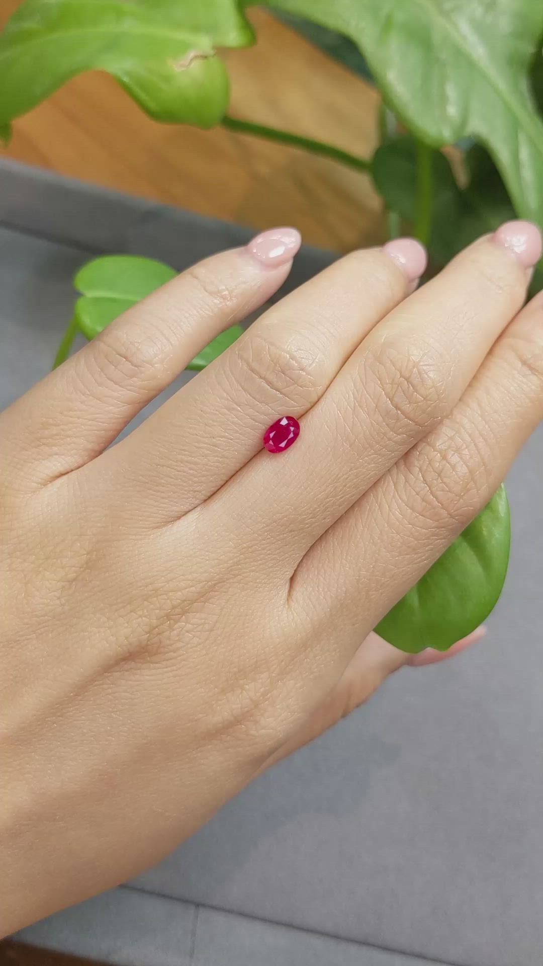 0.67 Ct. Ruby from Burma (Myanmar) Size Video