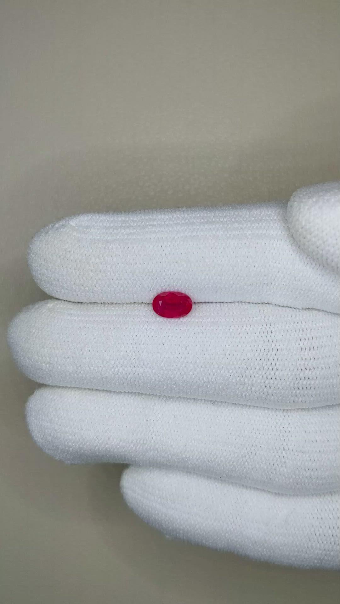 0.67 Ct. Ruby from Burma (Myanmar) Size Video