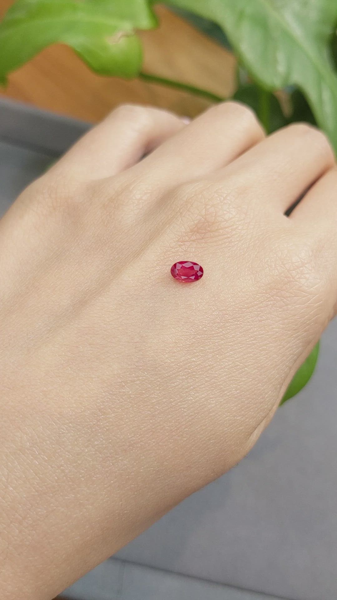 0.72 Ct. Ruby from Burma (Myanmar) Size Video