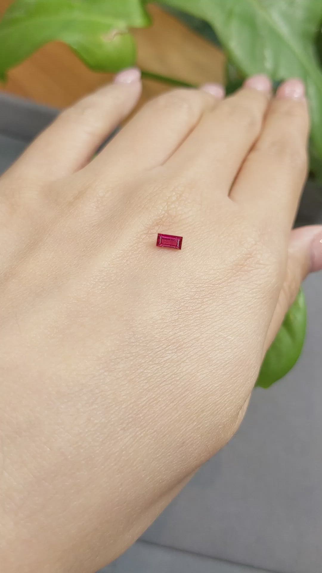 0.34 Ct. Ruby from Thailand Size Video