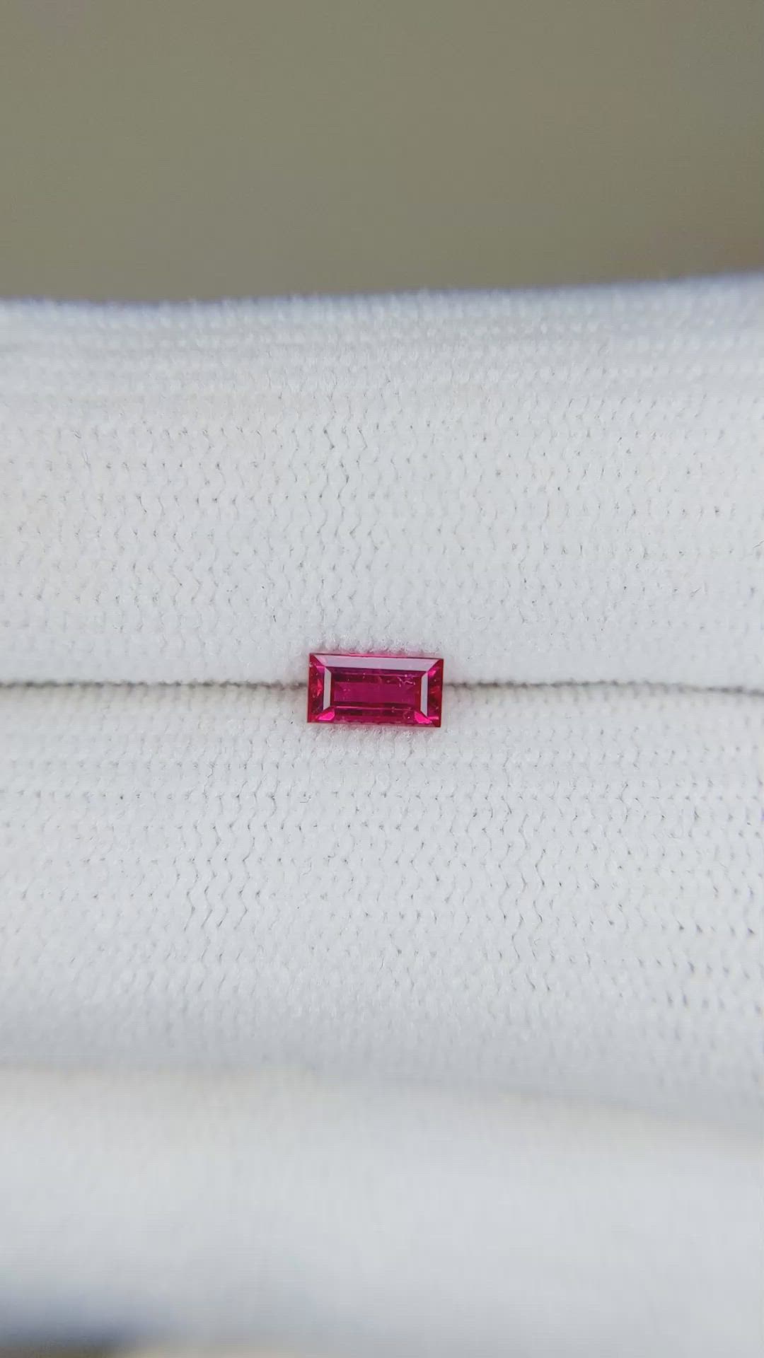 0.34 Ct. Ruby from Thailand Size Video