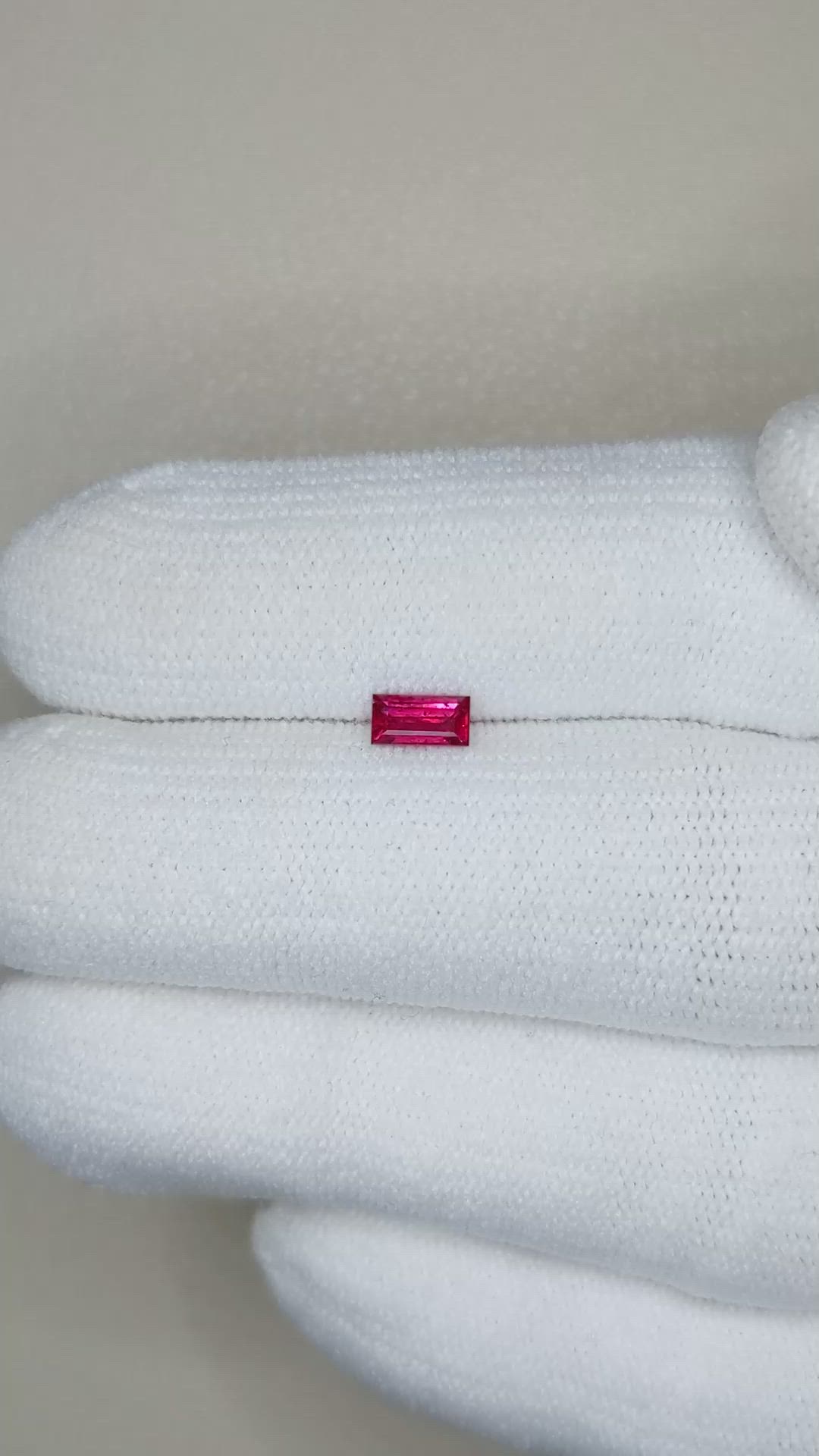 0.34 Ct. Ruby from Thailand Size Video
