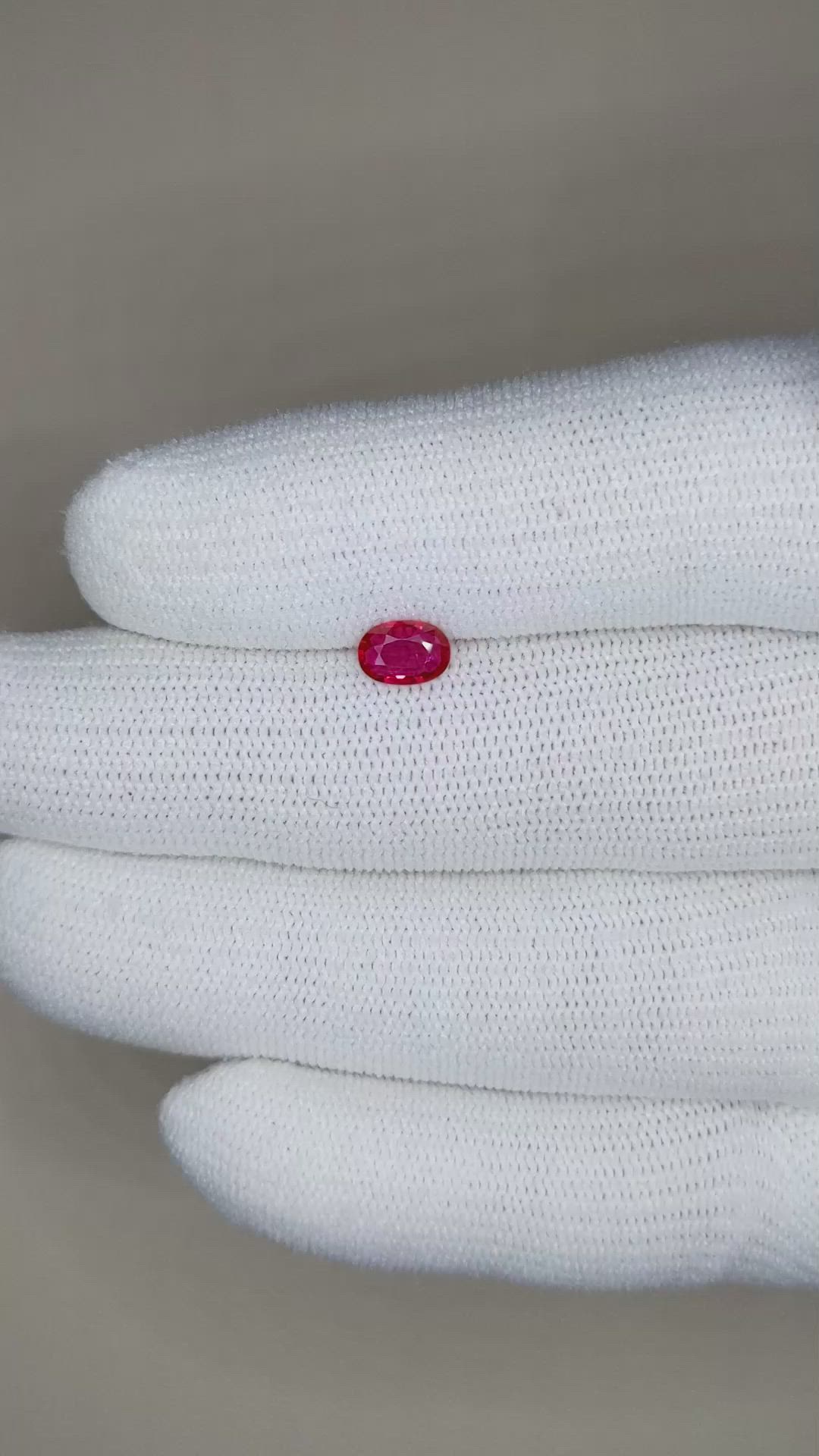 0.50 Ct. Ruby from Burma (Myanmar) Size Video
