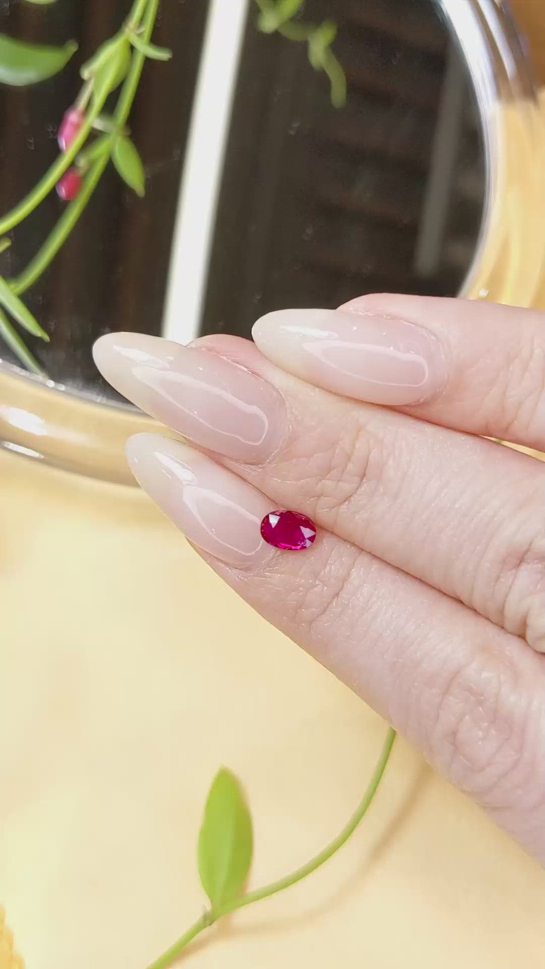 0.50 Ct. Ruby from Burma (Myanmar) Size Video