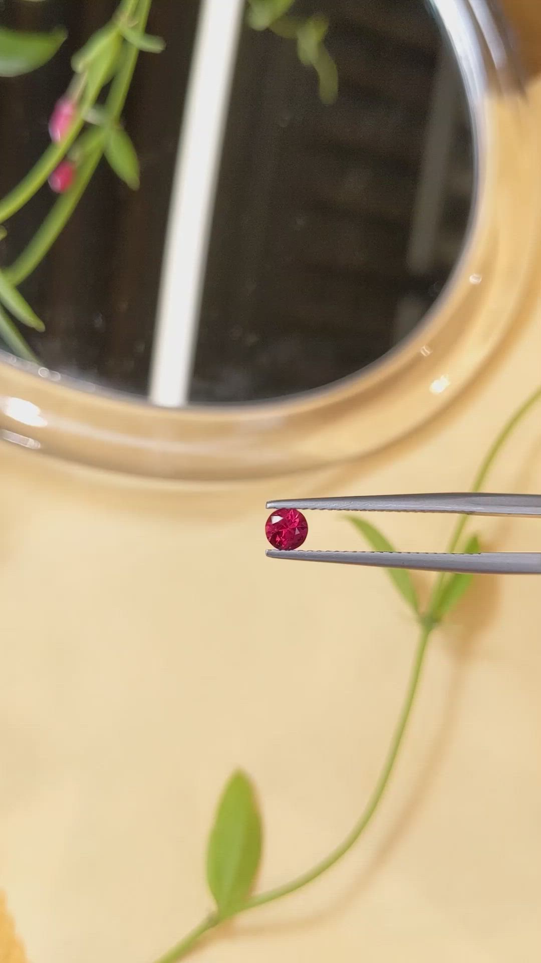 0.33 Ct. Ruby from Mozambique Size Video