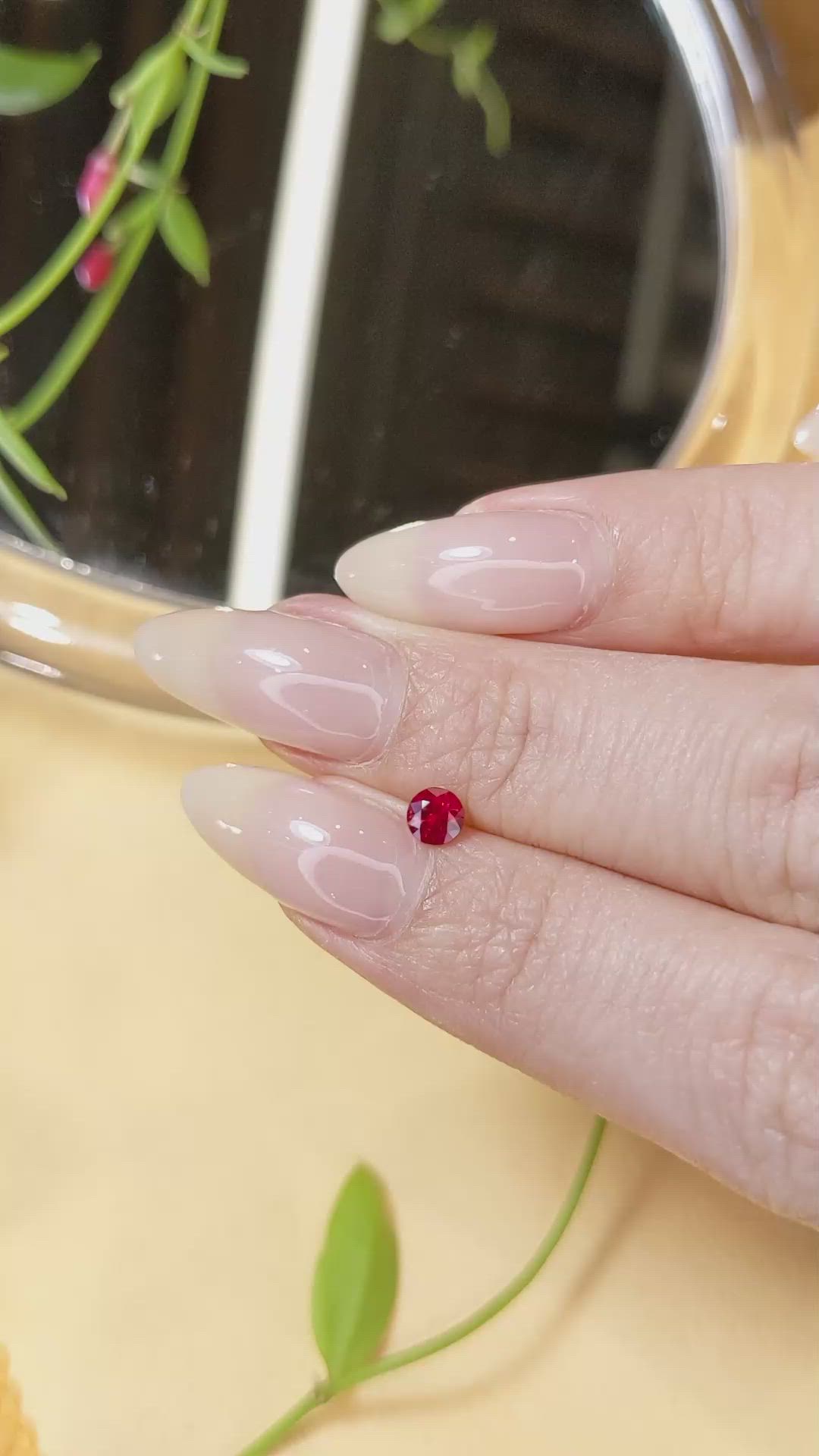 0.33 Ct. Ruby from Mozambique Size Video