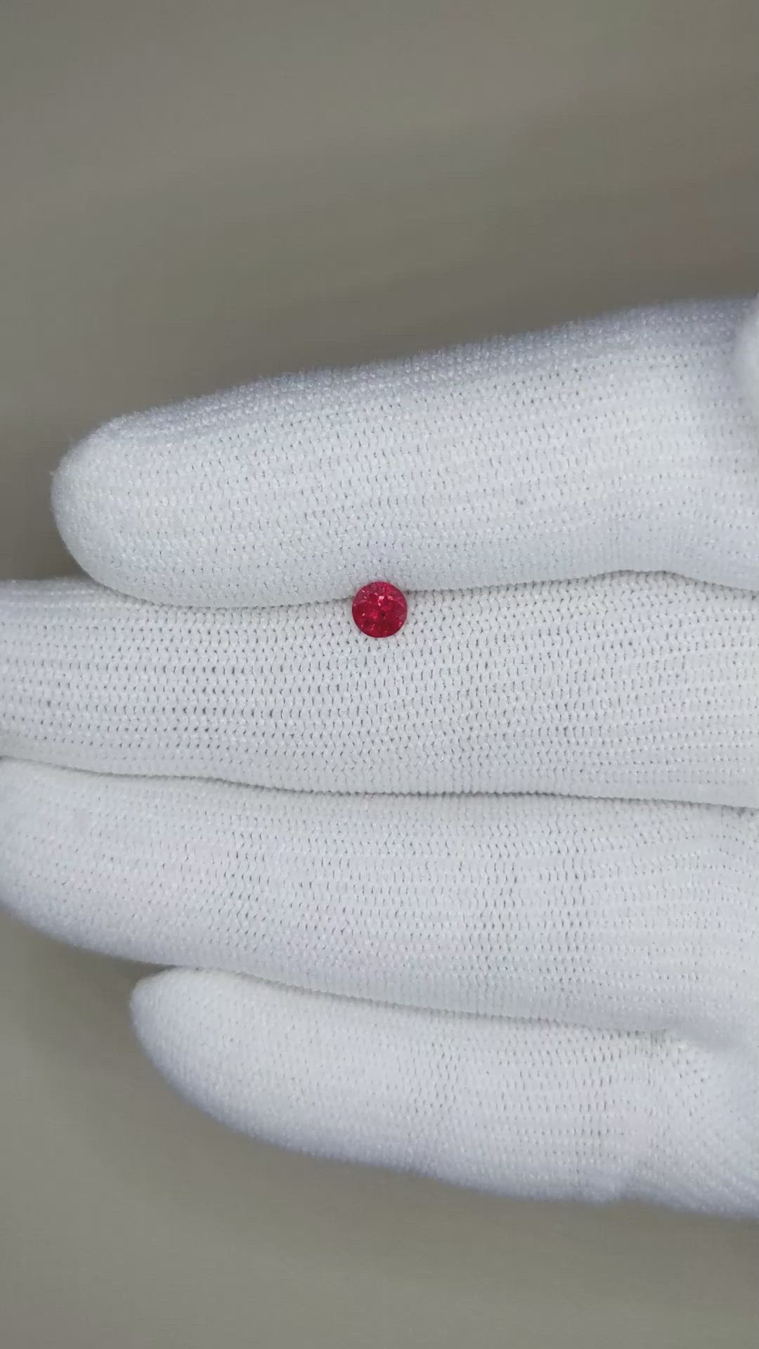 0.29 Ct. Ruby from Mozambique Size Video