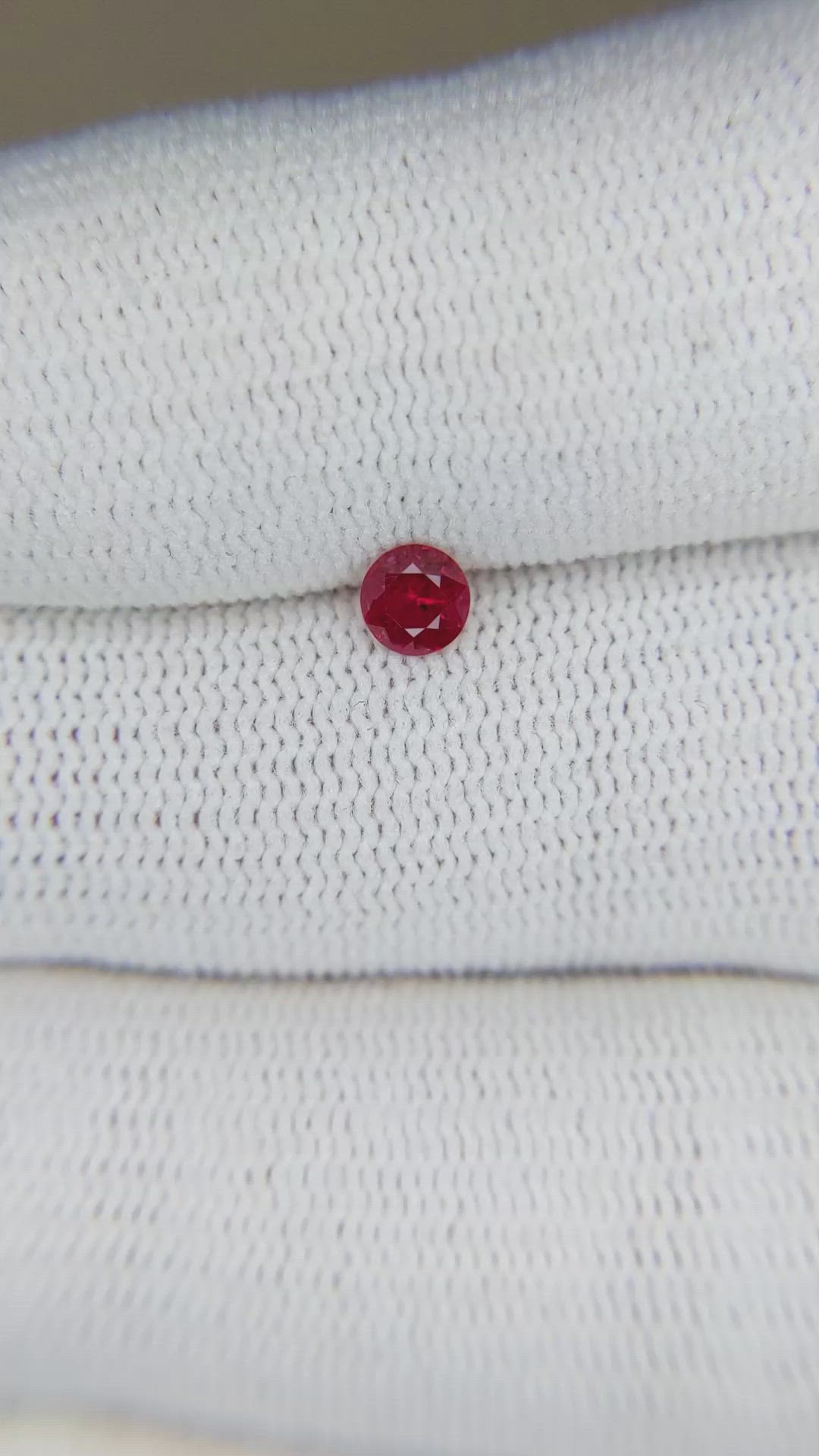 0.29 Ct. Ruby from Mozambique Size Video
