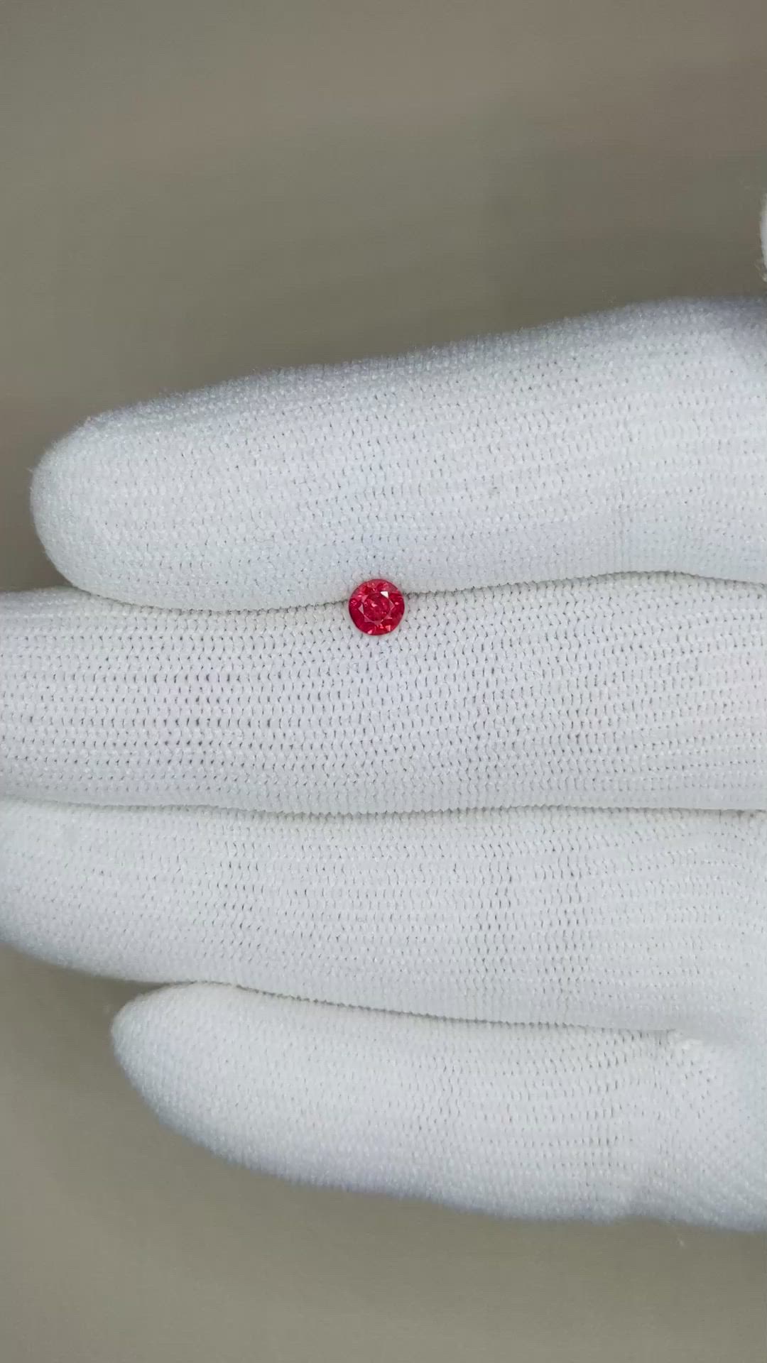 0.25 Ct. Ruby from Mozambique Size Video