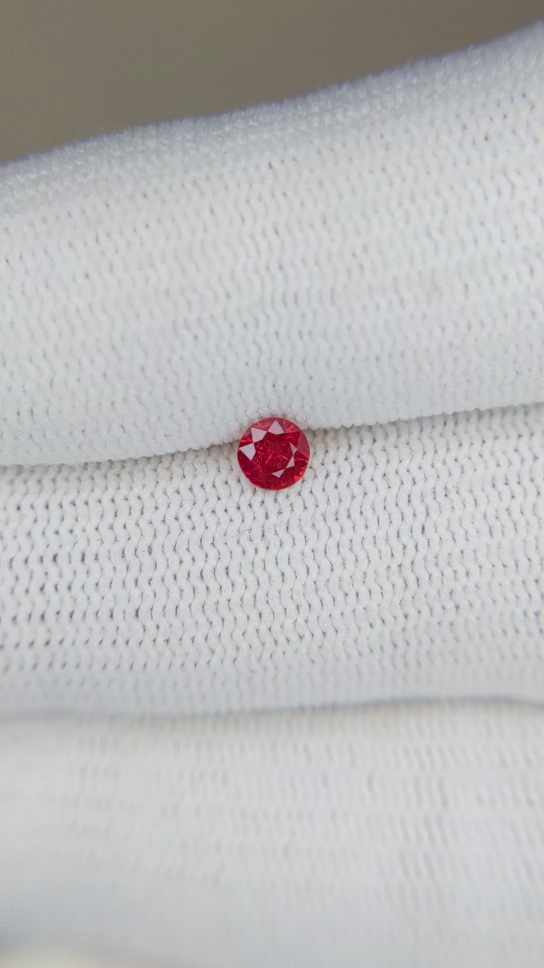 0.25 Ct. Ruby from Mozambique Size Video