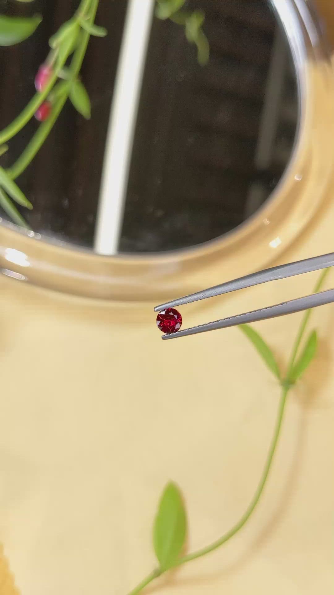 0.29 Ct. Ruby from Mozambique Size Video