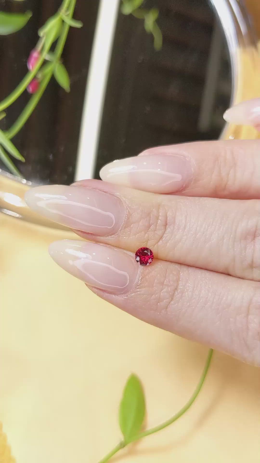 0.29 Ct. Ruby from Mozambique Size Video