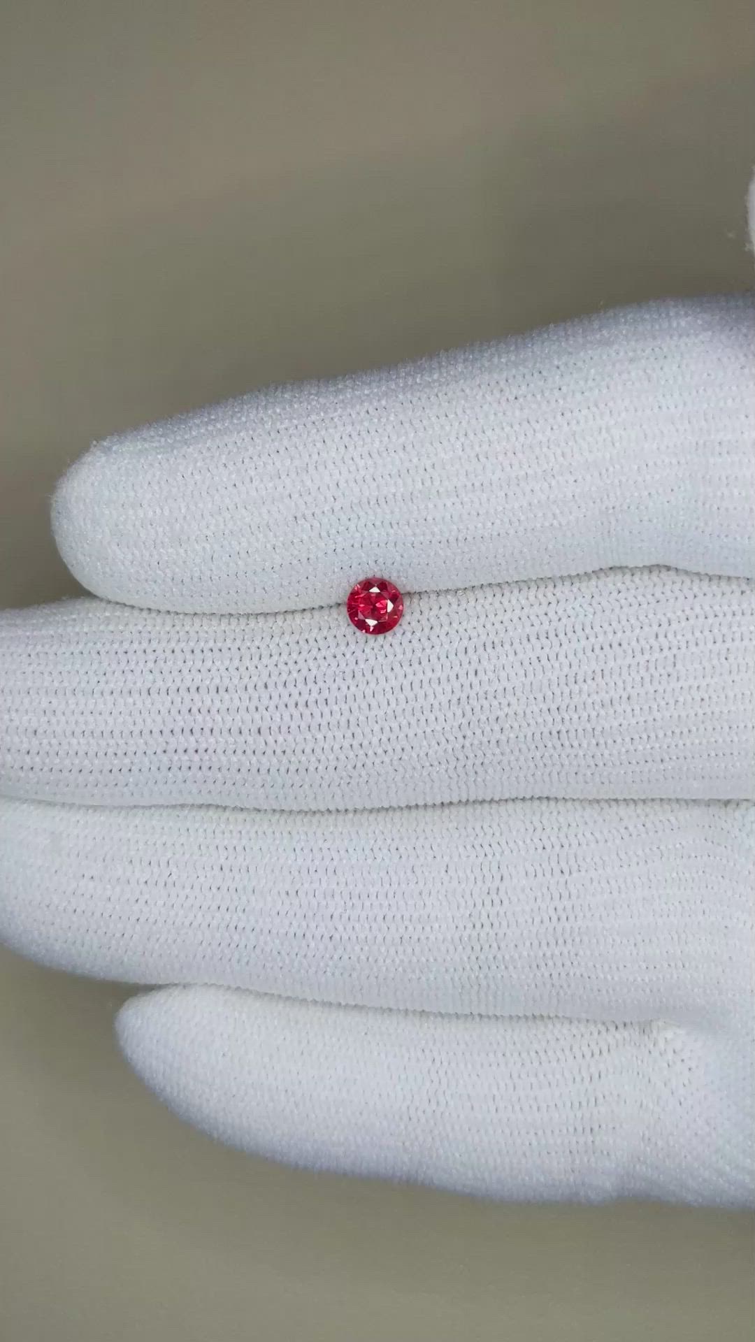 0.29 Ct. Ruby from Mozambique Size Video