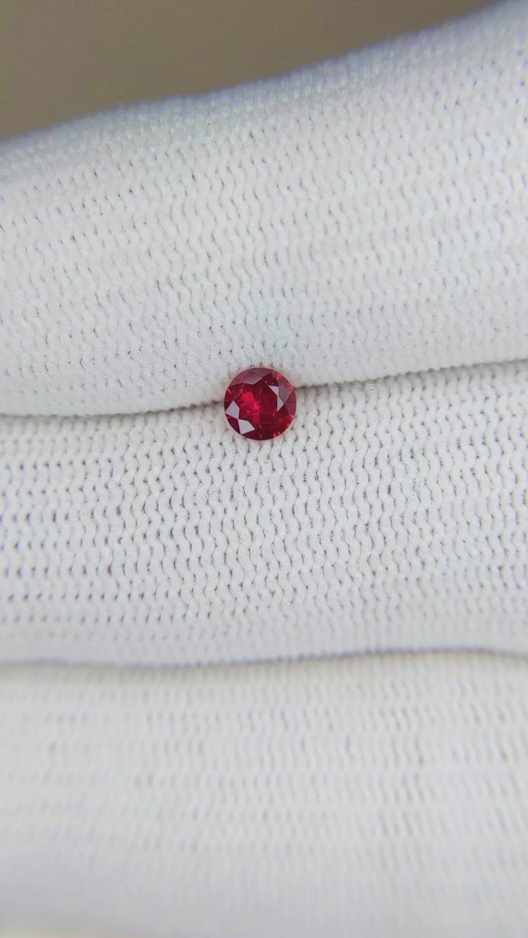 0.29 Ct. Ruby from Mozambique Size Video