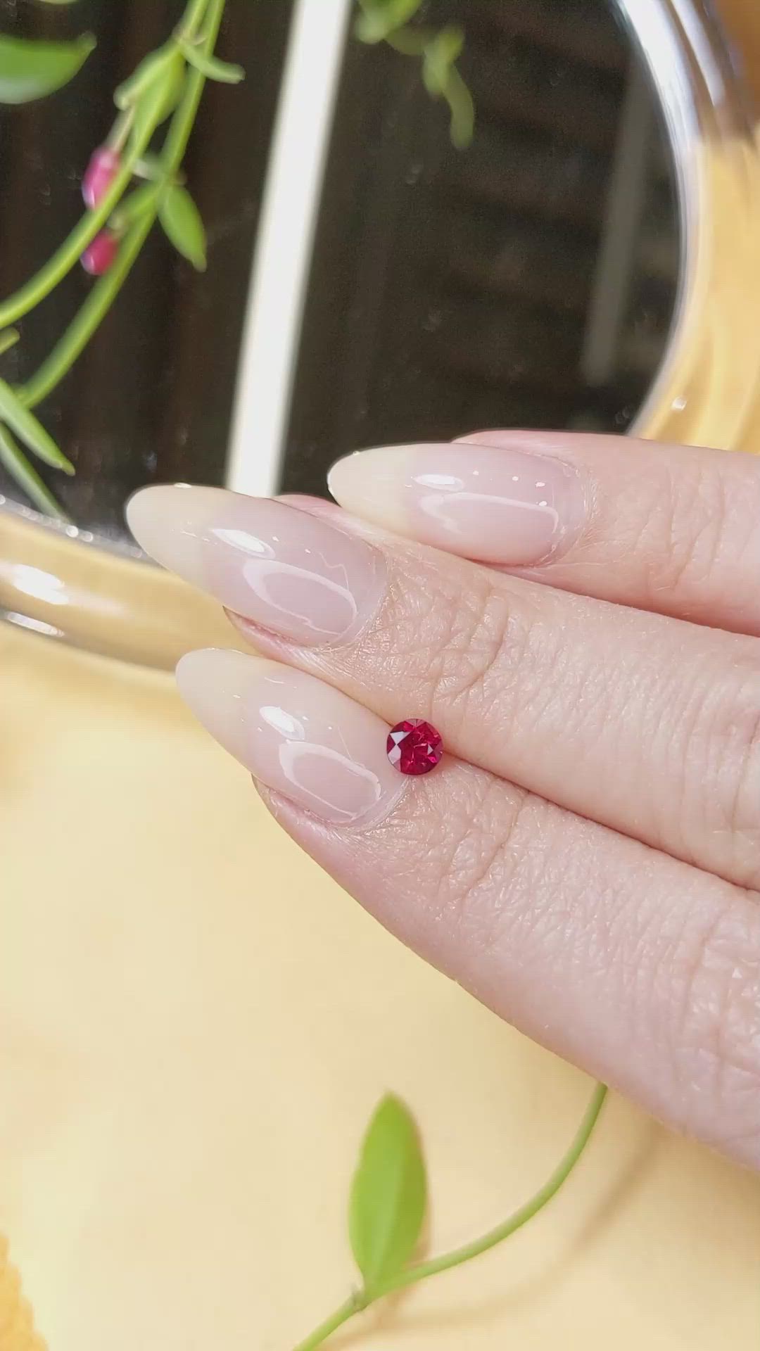 0.36 Ct. Ruby from Mozambique Size Video