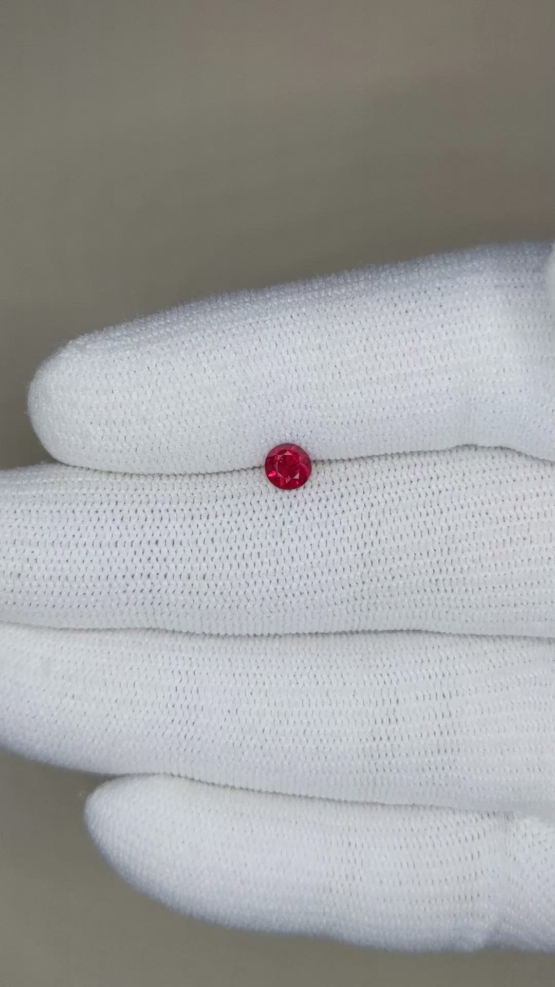 0.36 Ct. Ruby from Mozambique Size Video