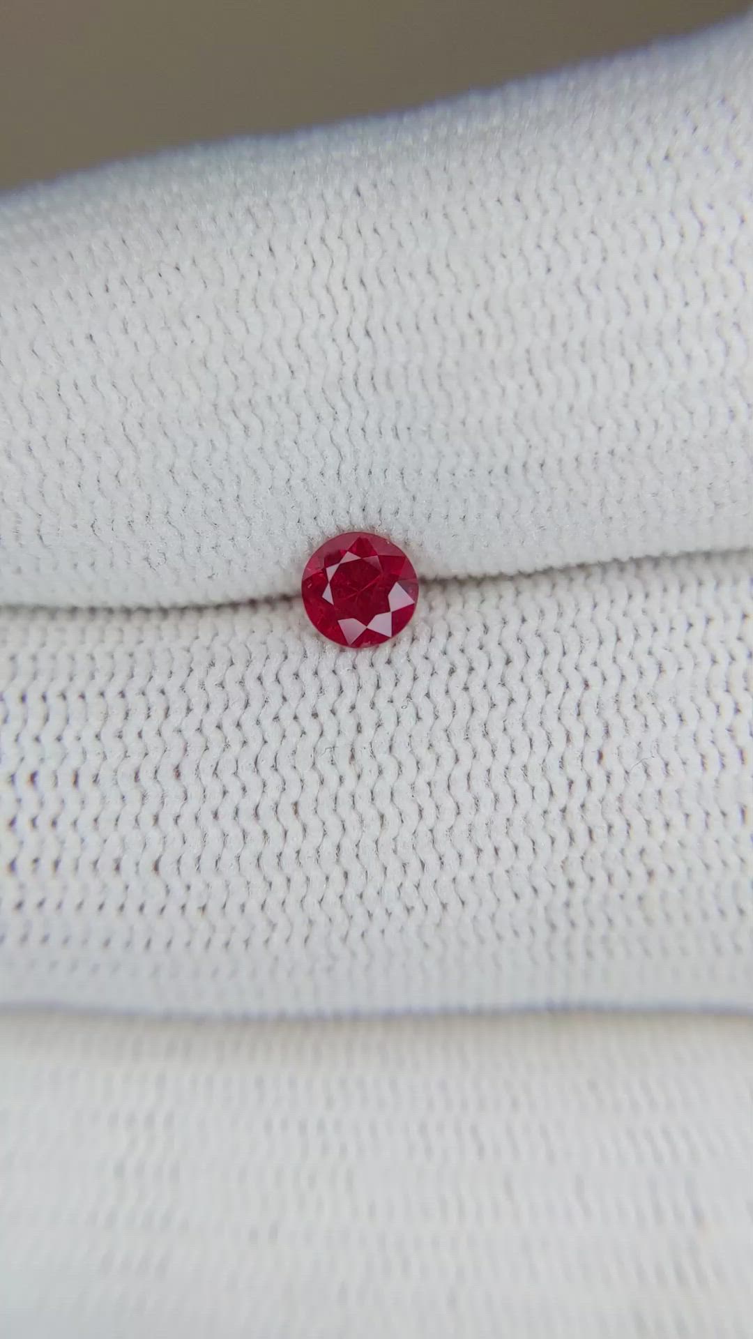 0.36 Ct. Ruby from Mozambique Size Video