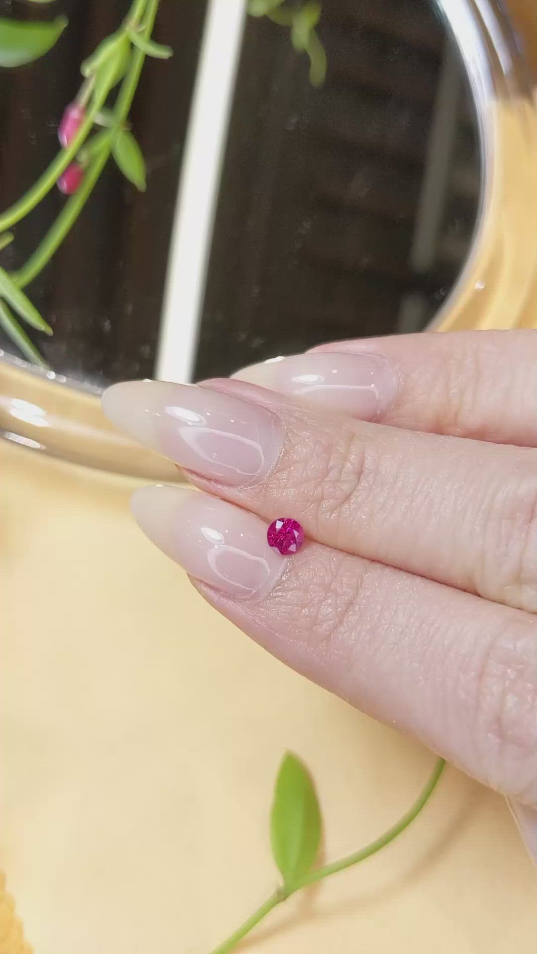 0.35 Ct. Ruby from Mozambique Size Video