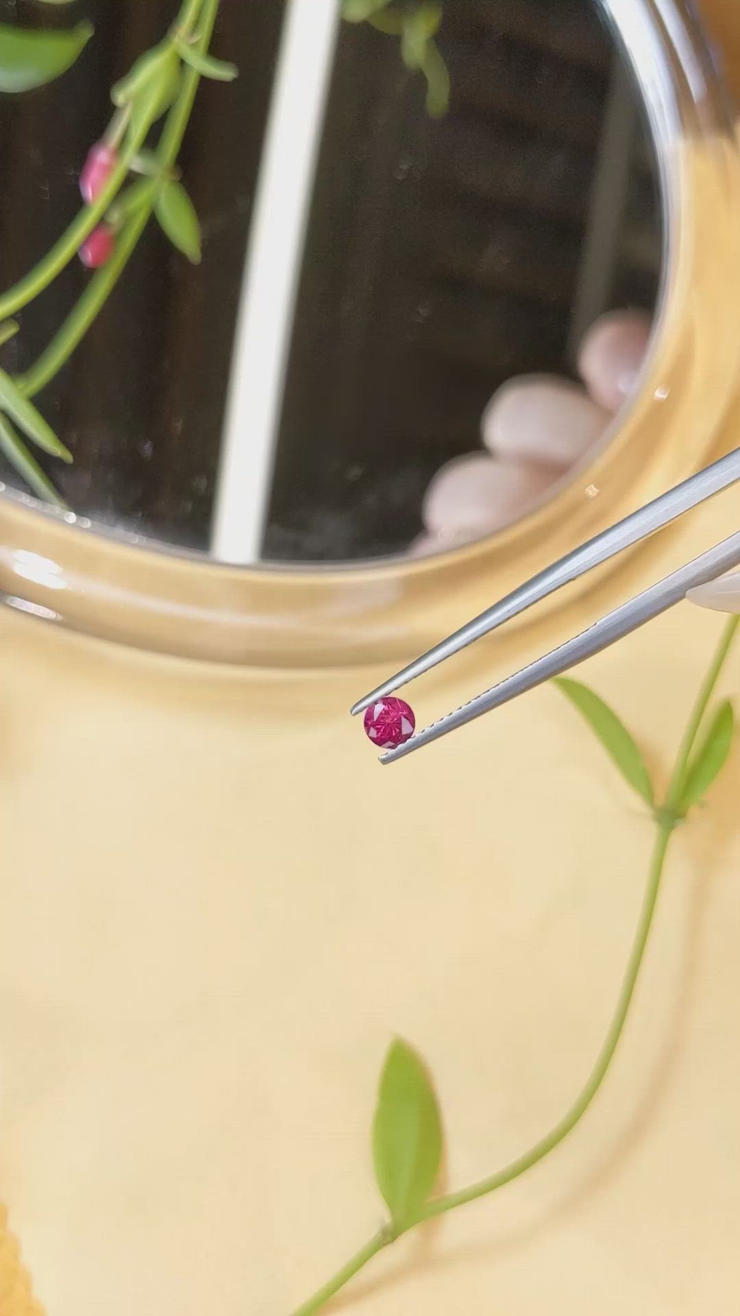 0.35 Ct. Ruby from Mozambique Size Video