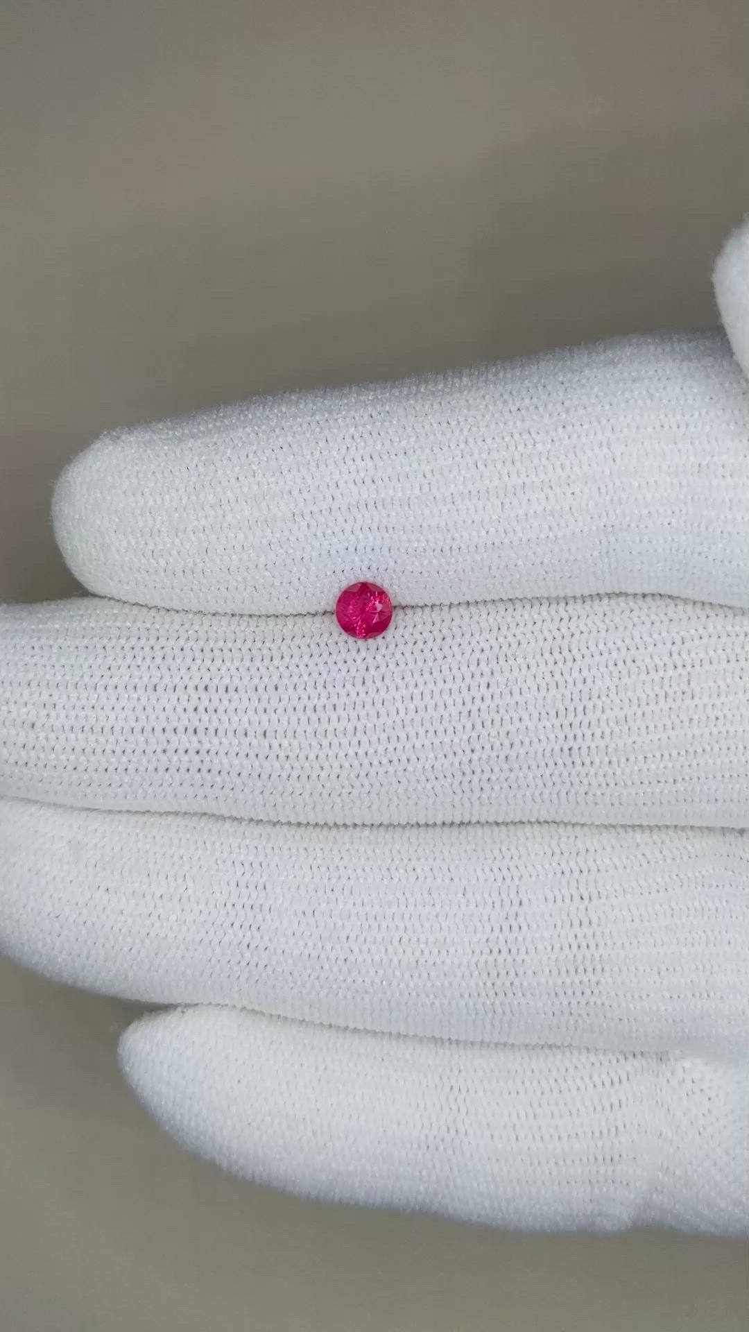 0.35 Ct. Ruby from Mozambique Size Video