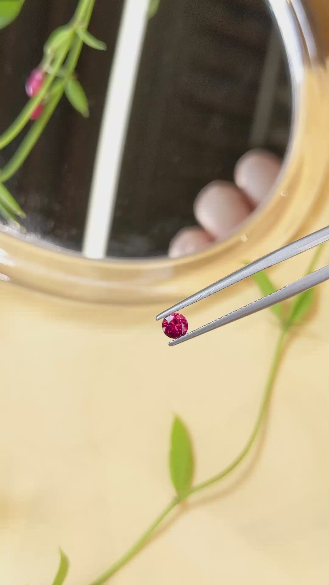 0.34 Ct. Ruby from Mozambique Size Video