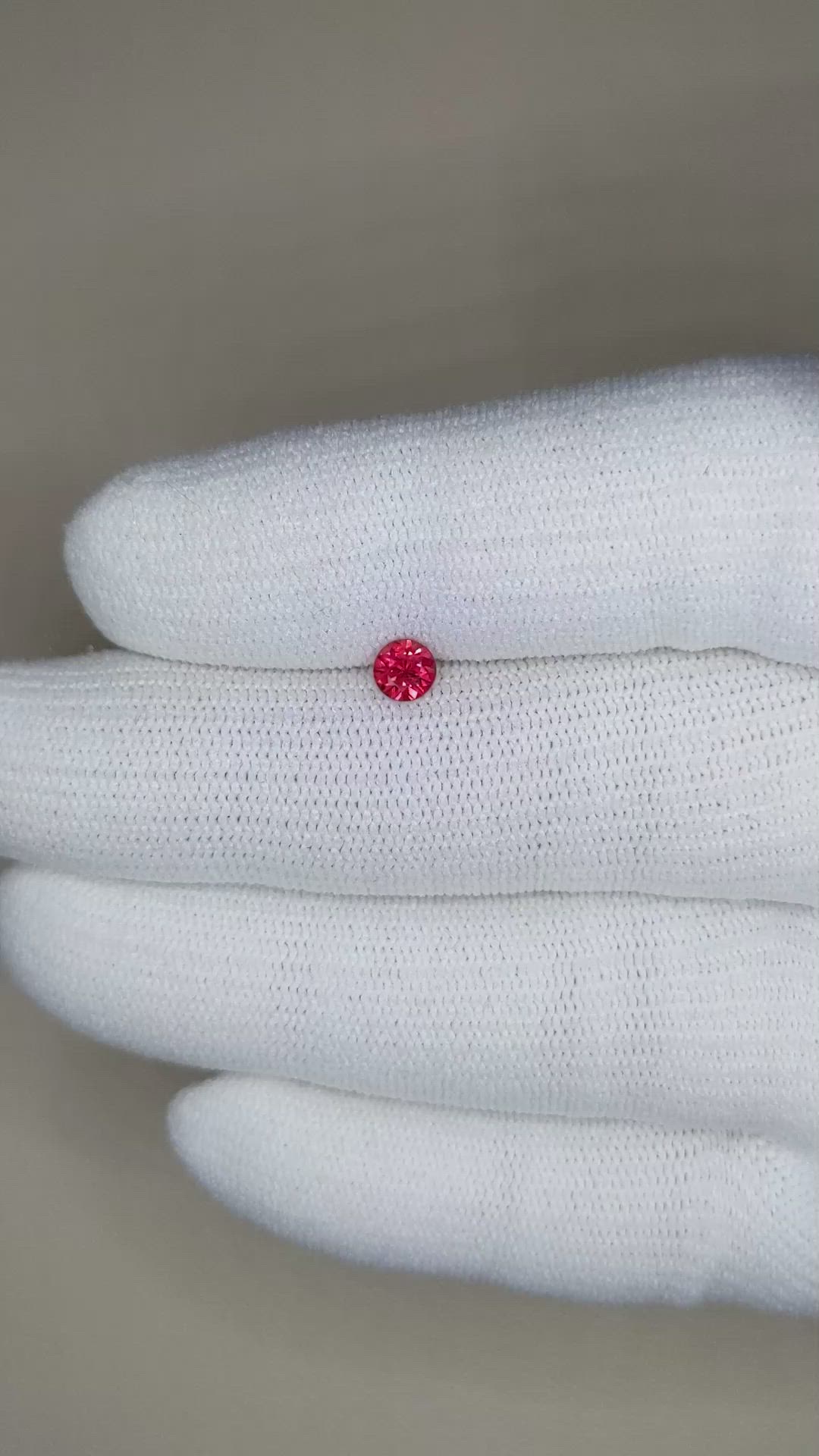 0.34 Ct. Ruby from Mozambique Size Video