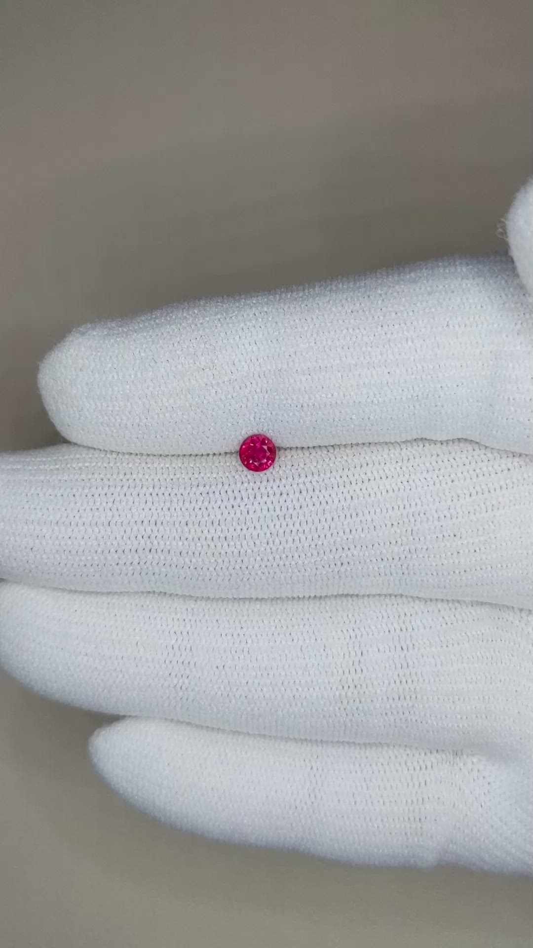 0.25 Ct. Ruby from Mozambique Size Video