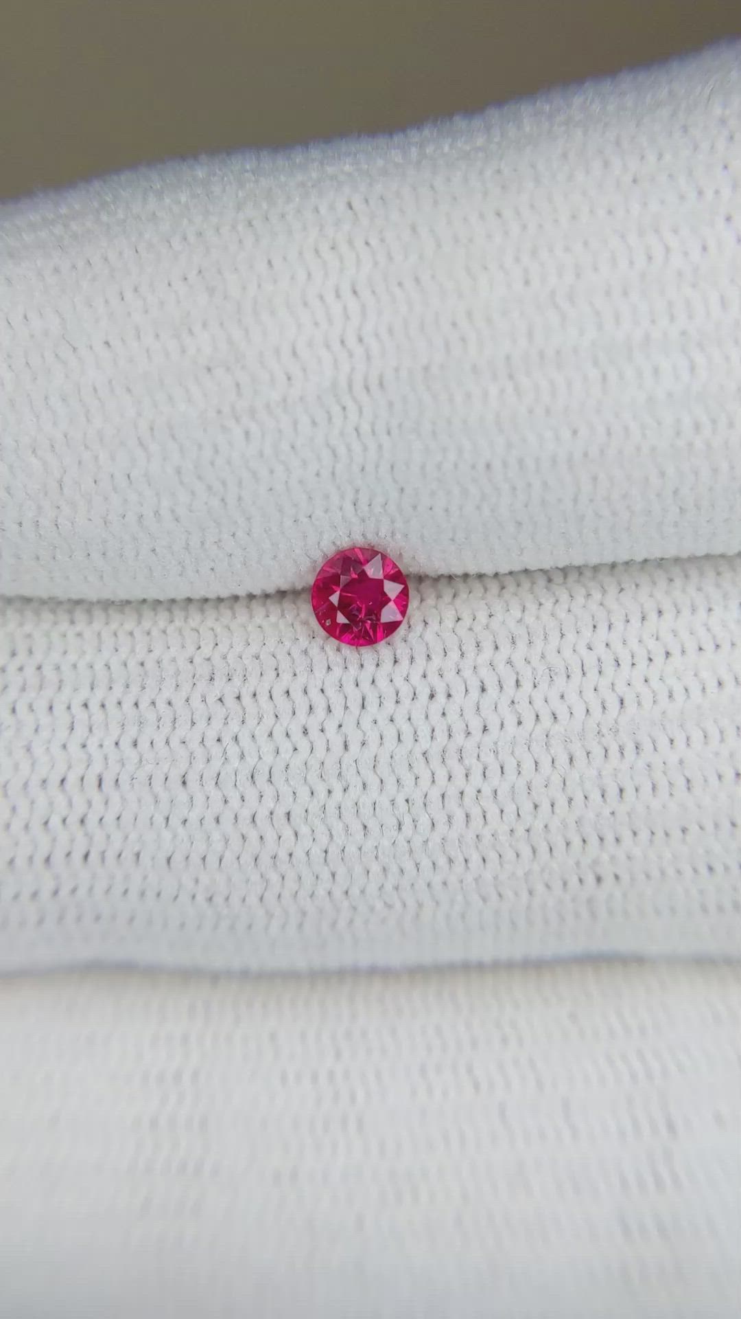 0.25 Ct. Ruby from Mozambique Size Video