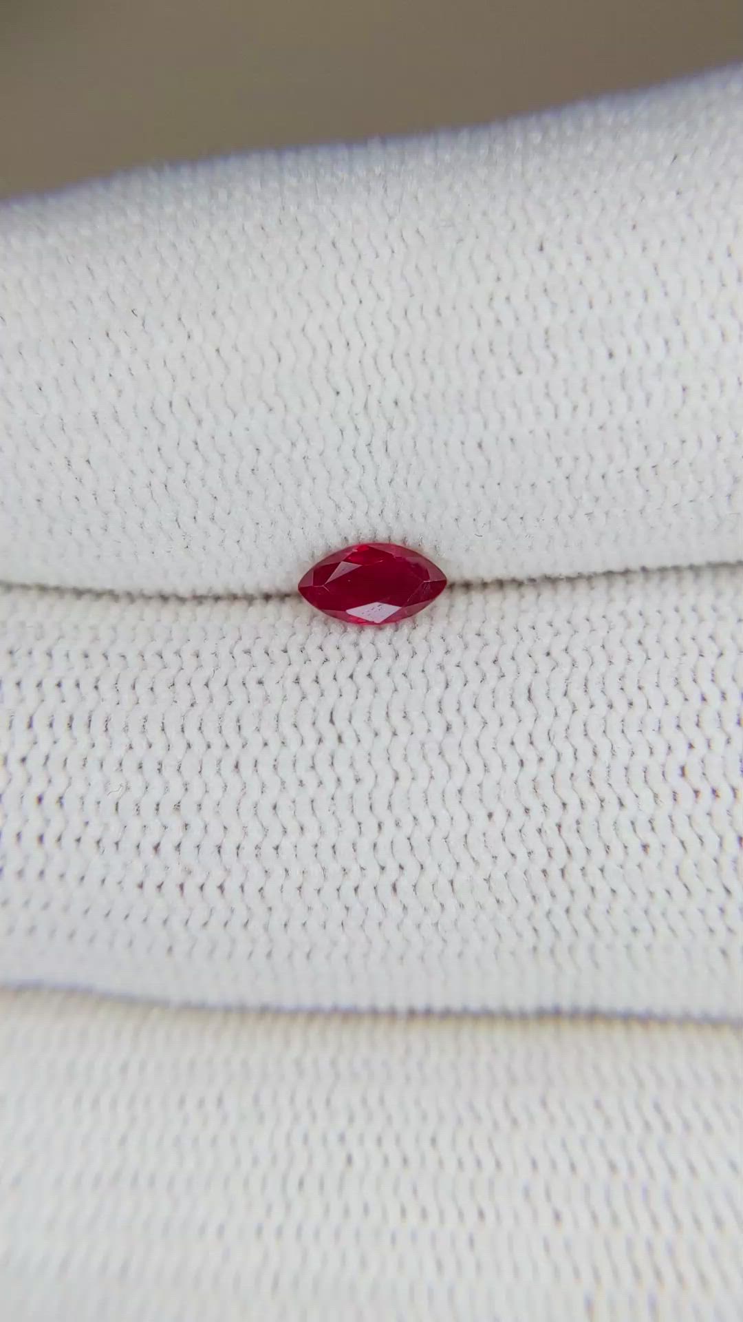 0.31 Ct. Ruby from Mozambique Size Video