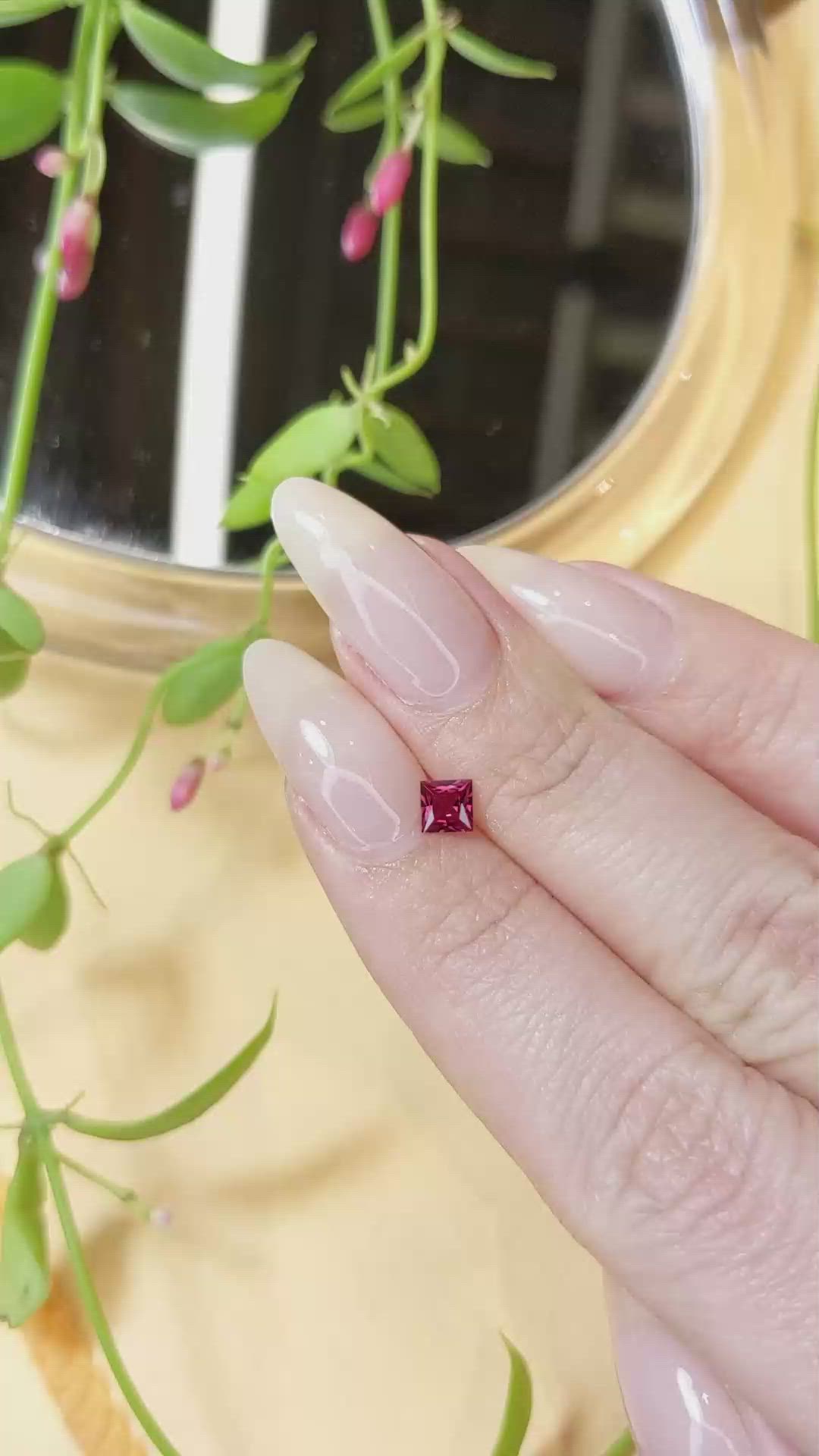 0.36 Ct. Ruby from Mozambique Size Video