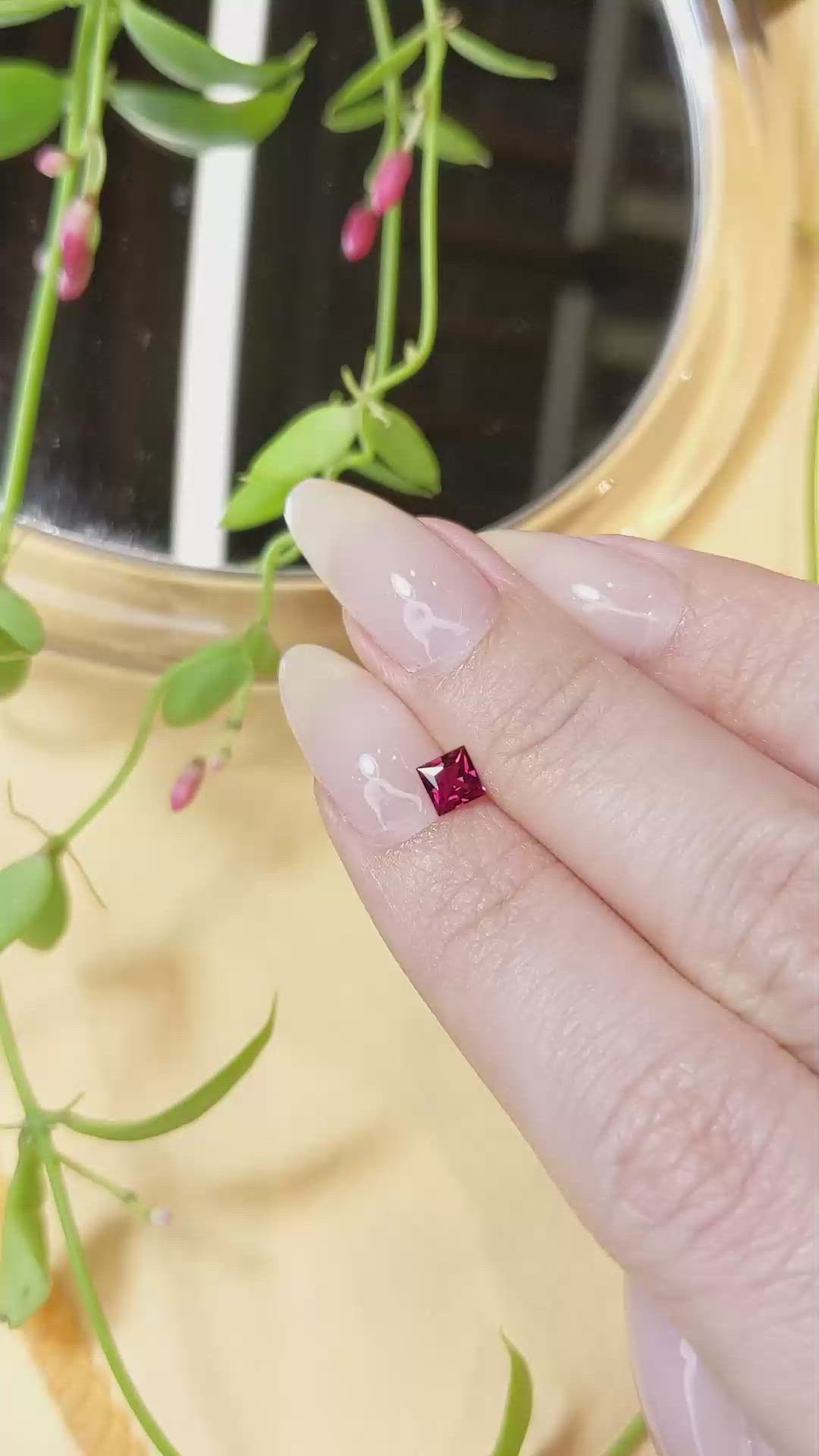 0.36 Ct. Ruby from Mozambique Size Video