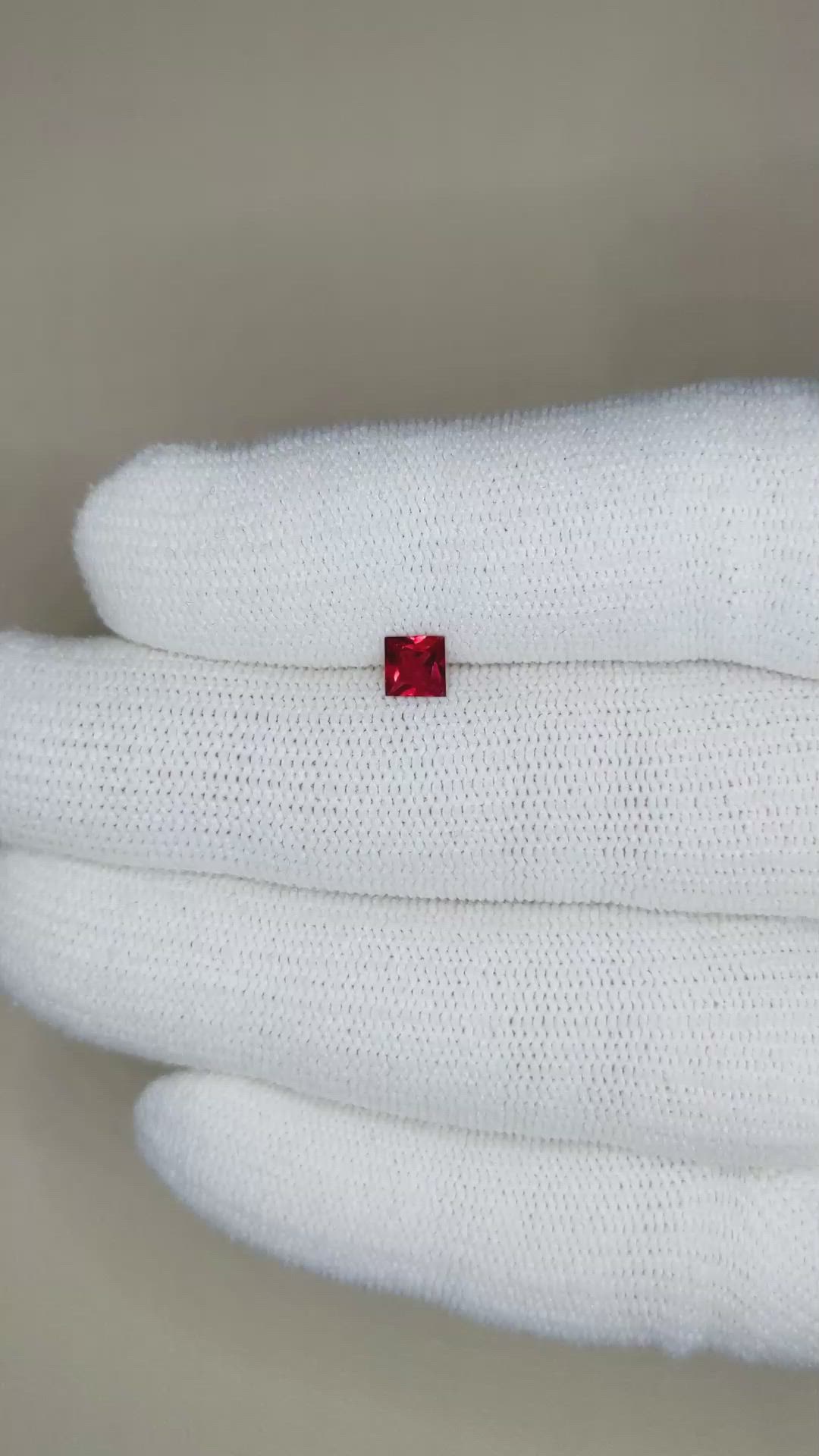 0.34 Ct. Ruby from Mozambique Size Video
