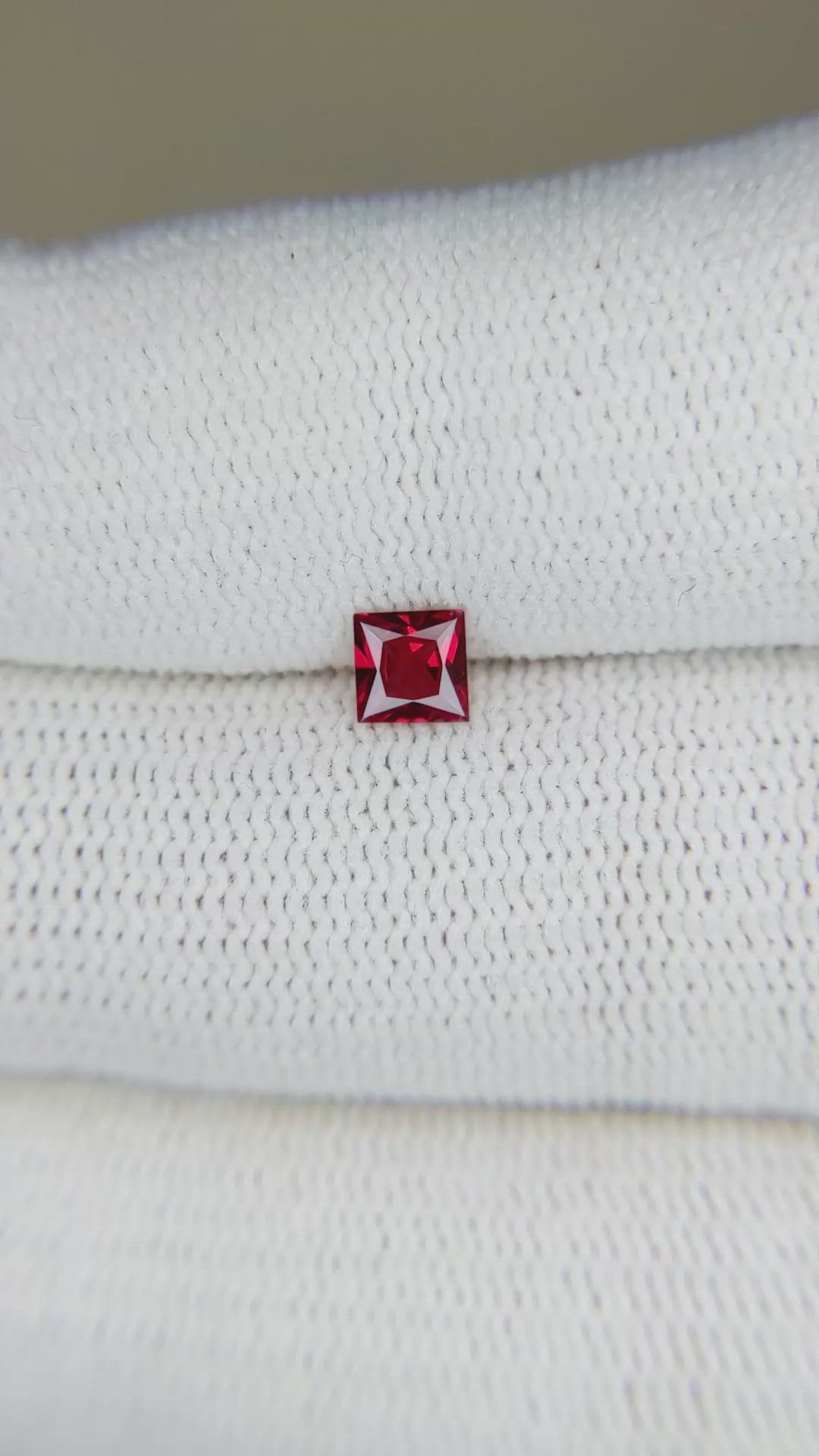0.34 Ct. Ruby from Mozambique Size Video
