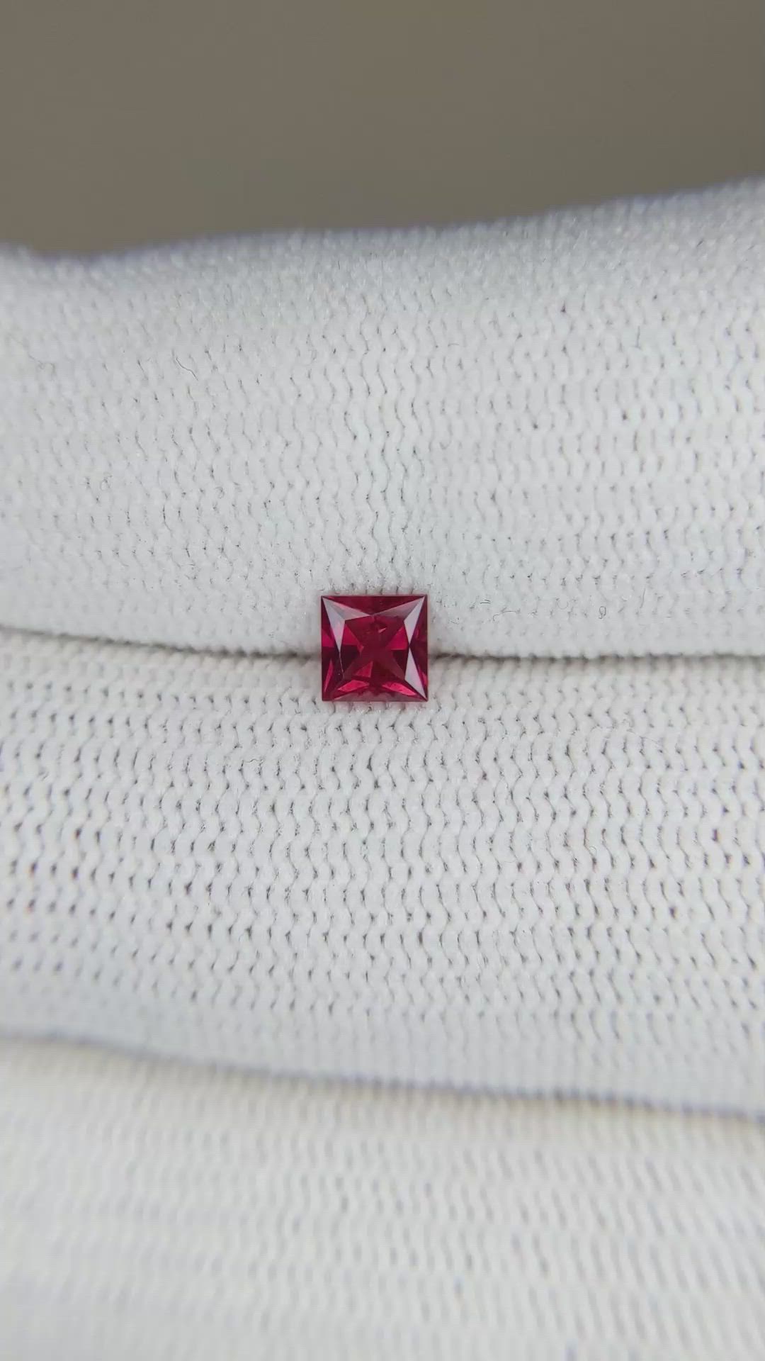 0.41 Ct. Ruby from Mozambique Size Video