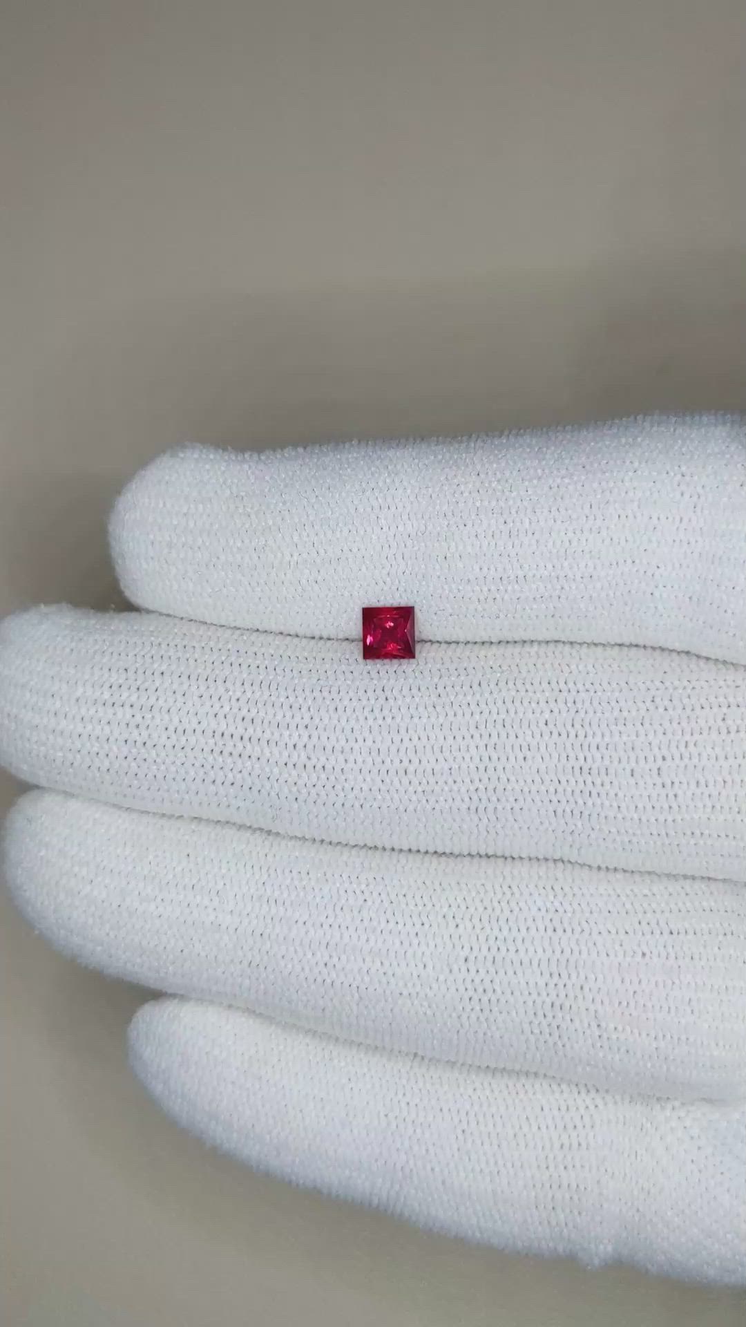0.41 Ct. Ruby from Mozambique Size Video