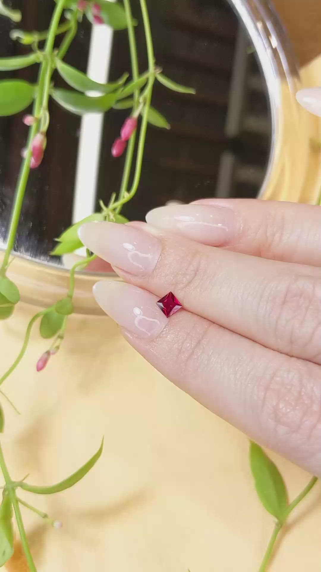 0.35 Ct. Ruby from Mozambique Size Video