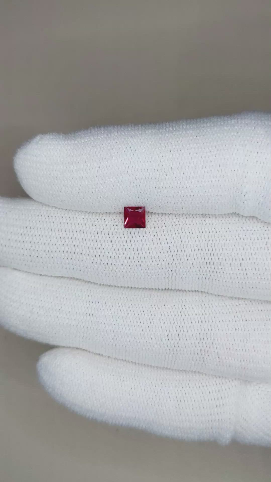 0.35 Ct. Ruby from Mozambique Size Video