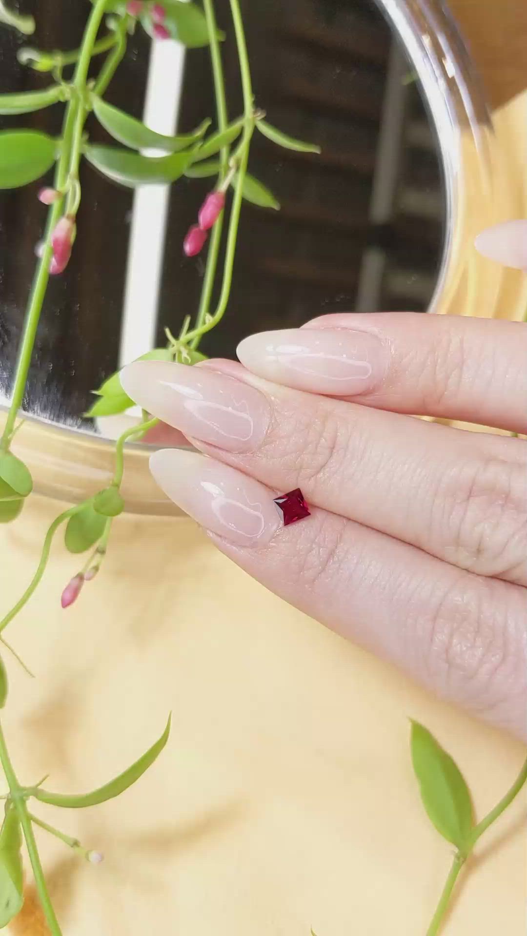 0.33 Ct. Ruby from Mozambique Size Video