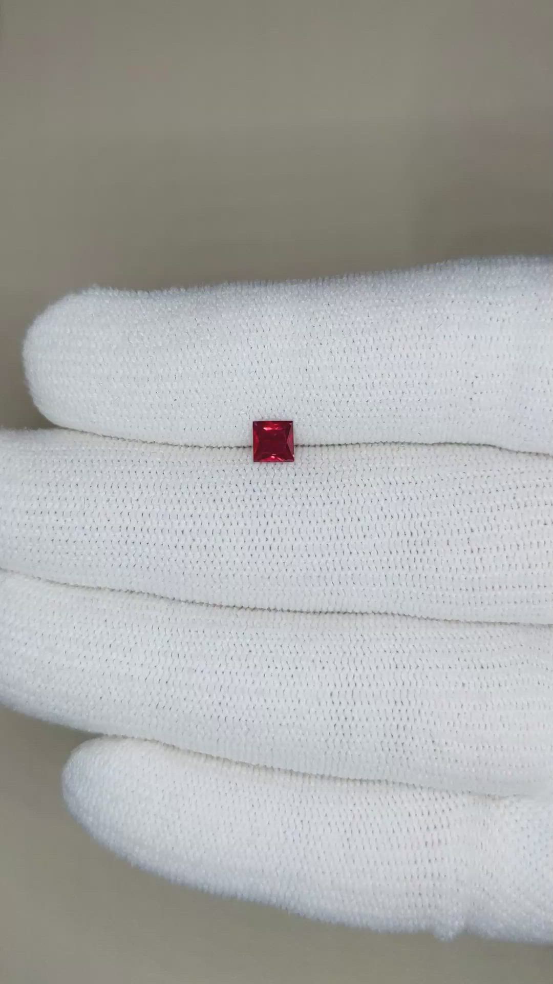 0.33 Ct. Ruby from Mozambique Size Video
