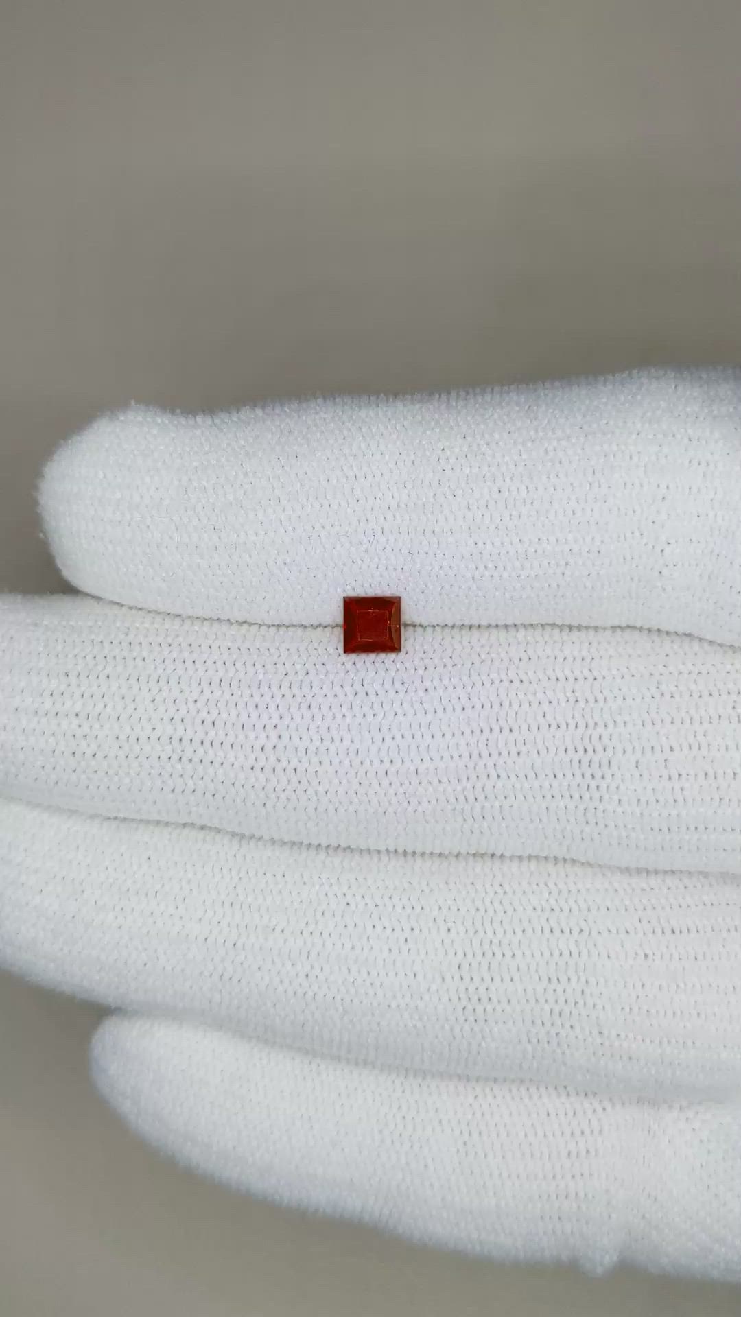 0.36 Ct. Ruby from Mozambique Size Video